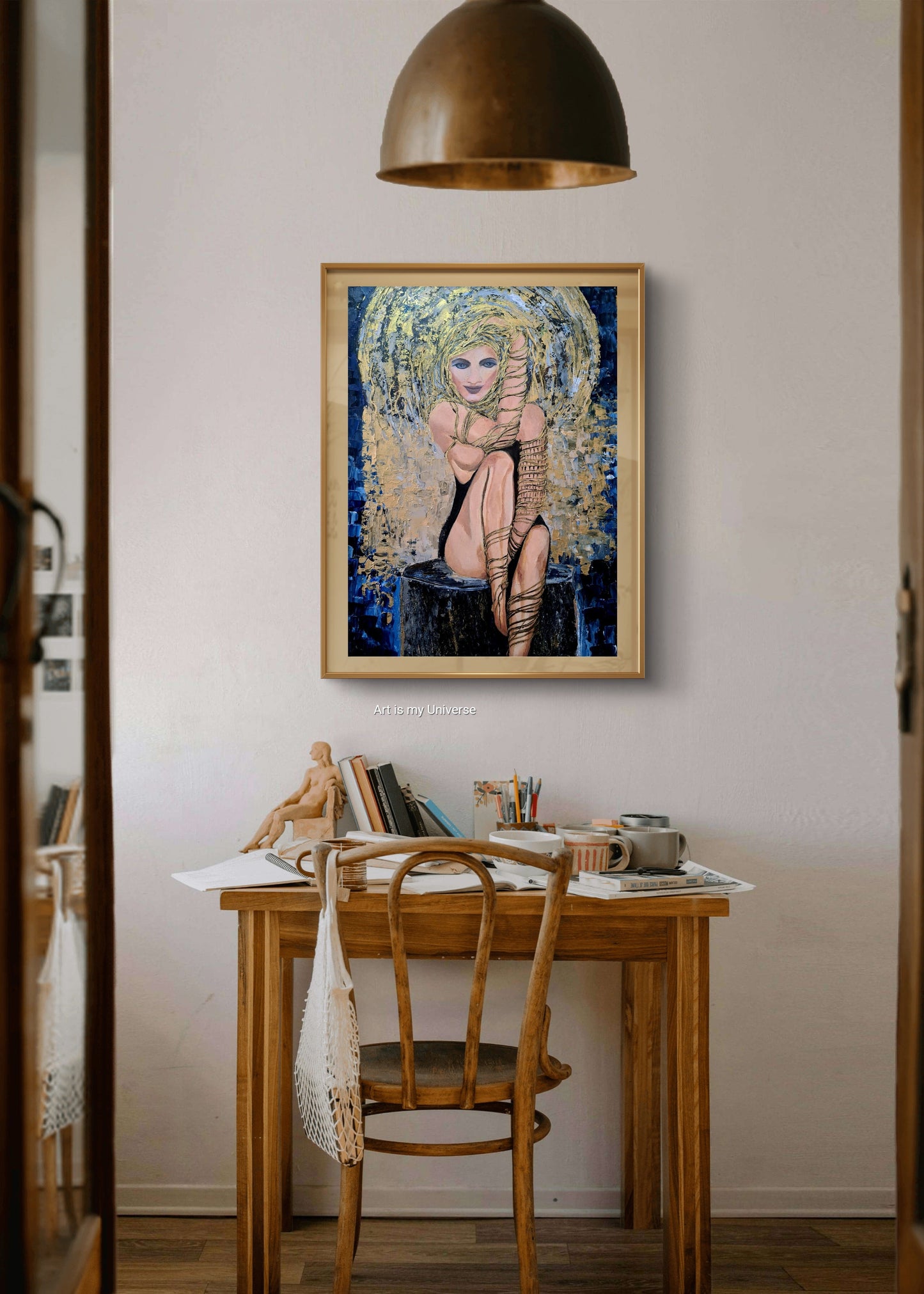 Aurora Original Painting blends bold knife techniques - 7