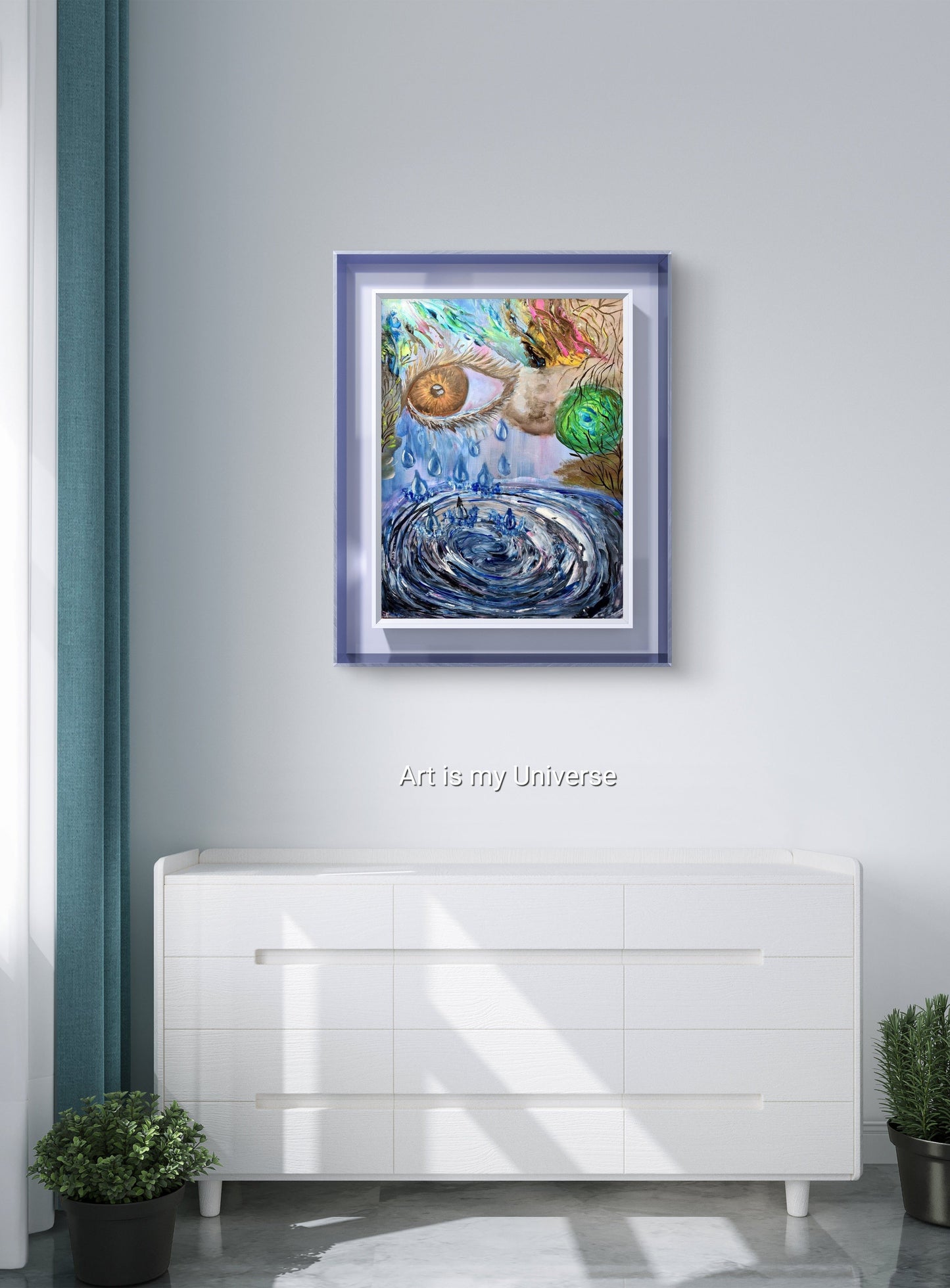 An Artists Tears surreal expressionist painting - 7