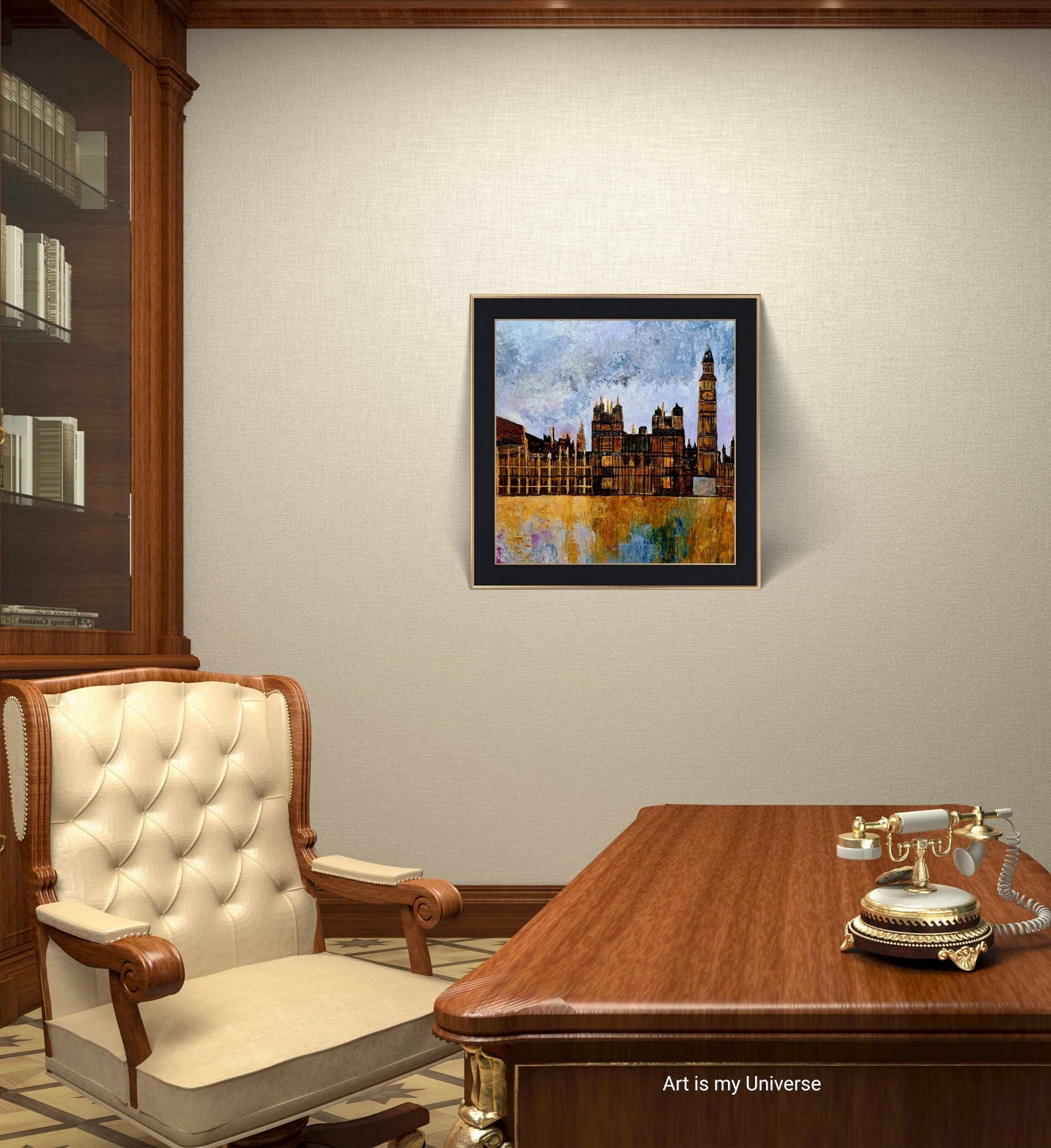 Big Ben Iconic Clock Tower Painting by Jasmina Mendoza - 17