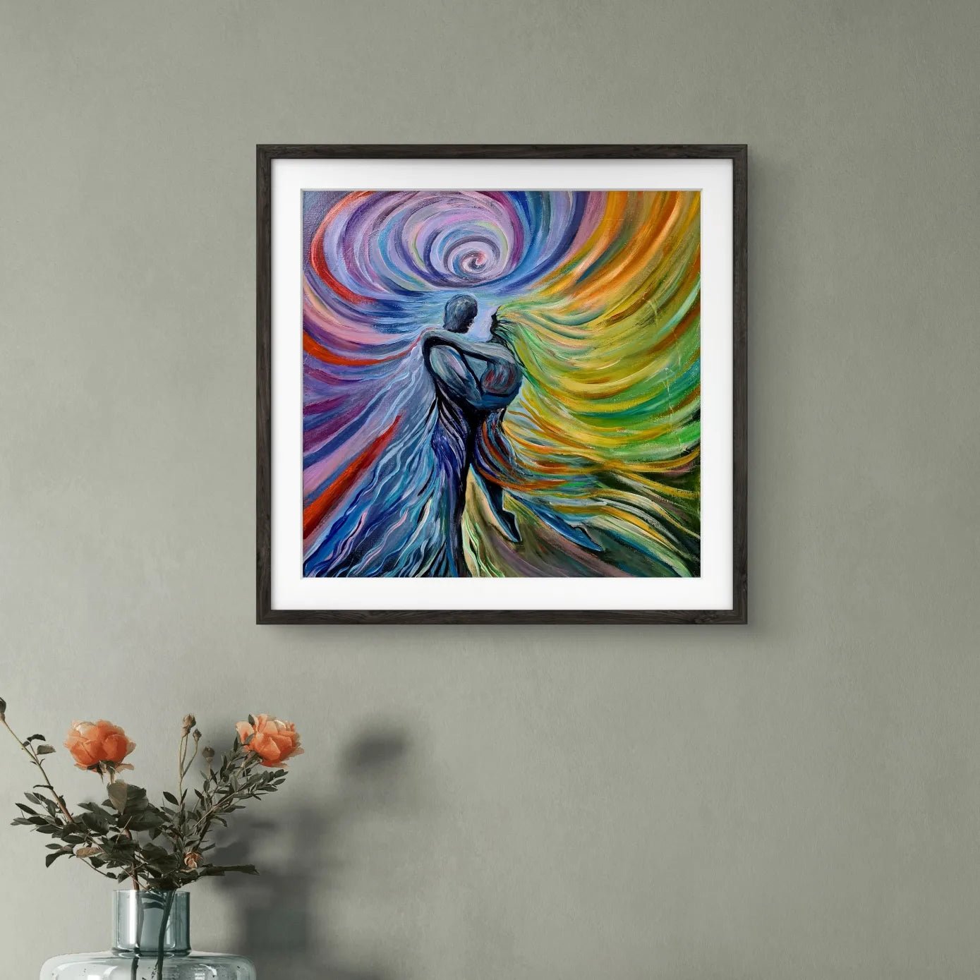 The Embrace – Original Abstract Expressionist by Jasmina Mendoza - 10