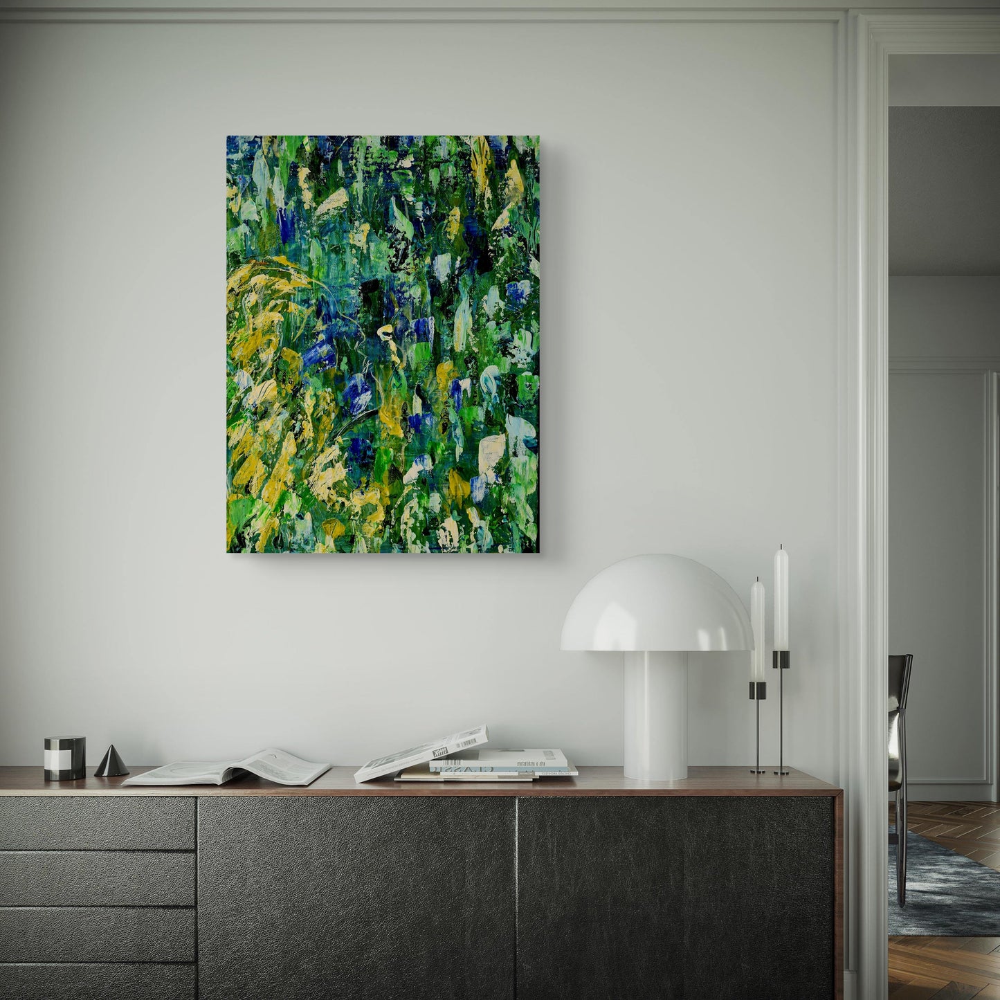 Hidden Spirit – Abstract Acrylic Painting by Jasmina | Art is my Universe