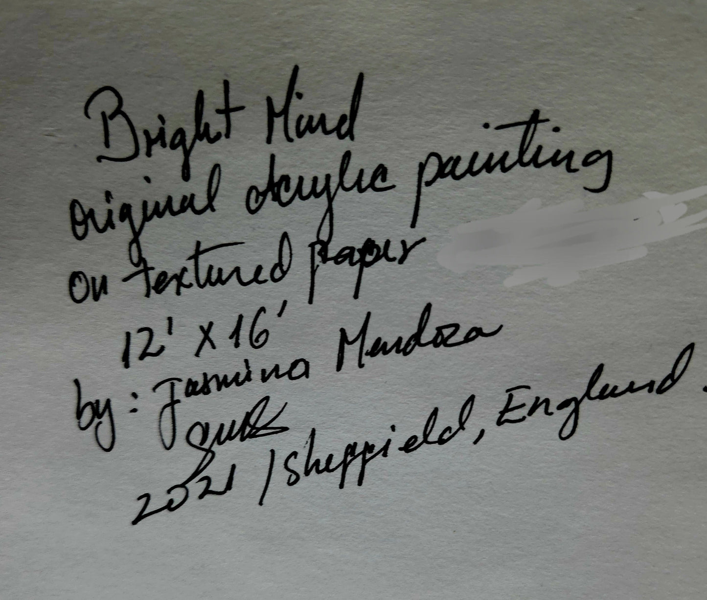 Bright Mind – Original Acrylic Painting by Jasmina Mendoza - 7