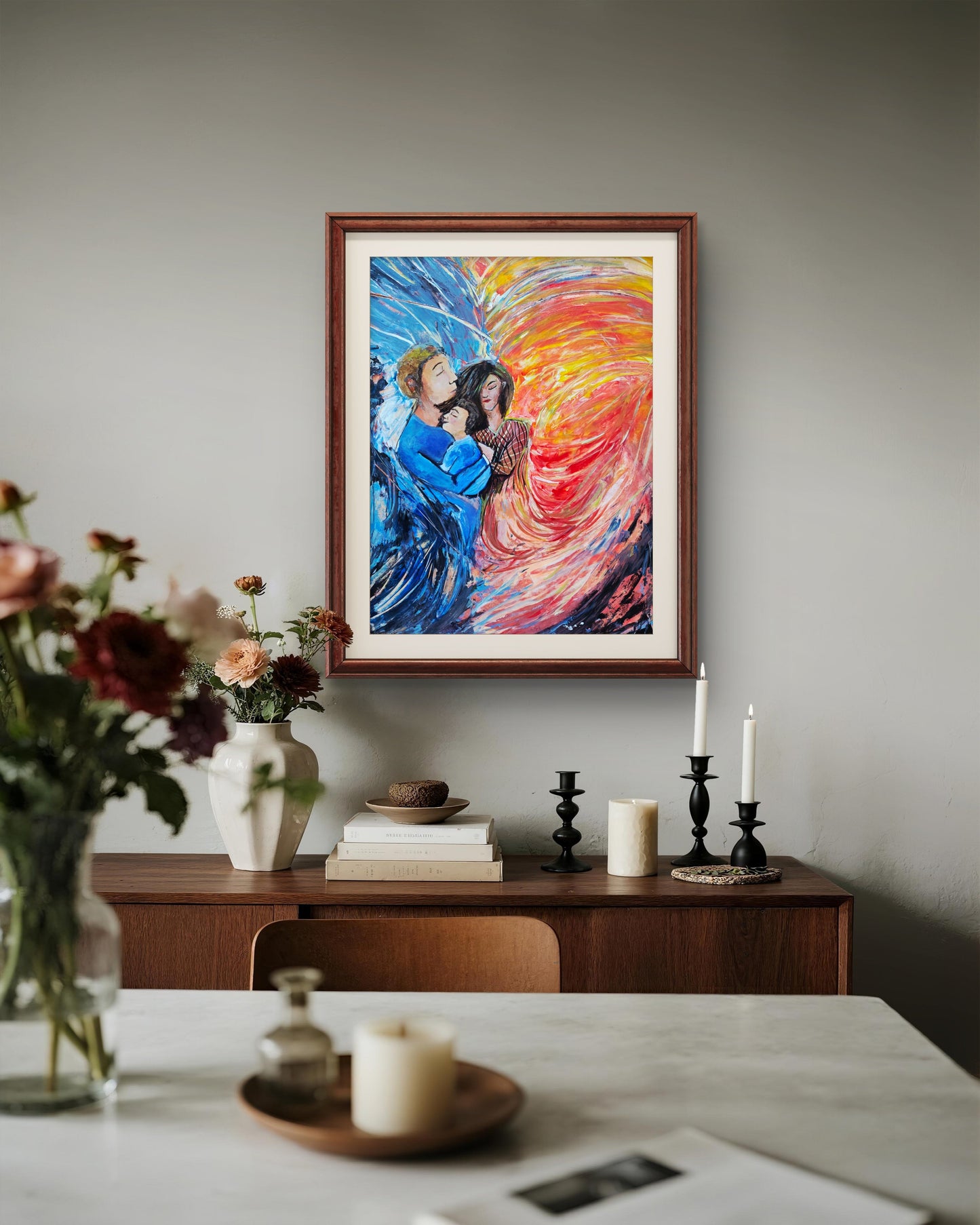 Family Embrace – Original Acrylic Painting by Jasmina Mendoza - 19