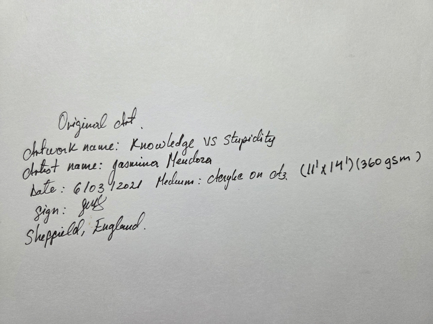 knowledge vs Stupidity - 11