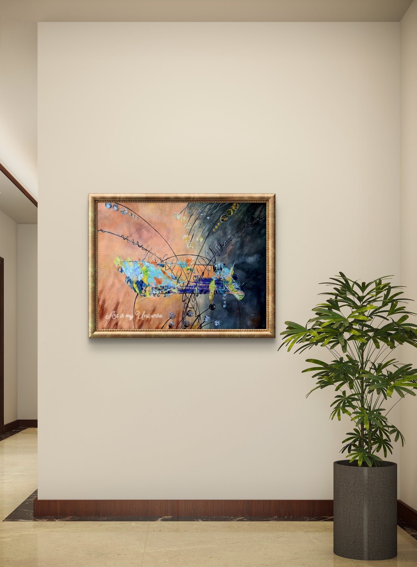 Balance in Chaos an Abstract Expressionist Painting - 6