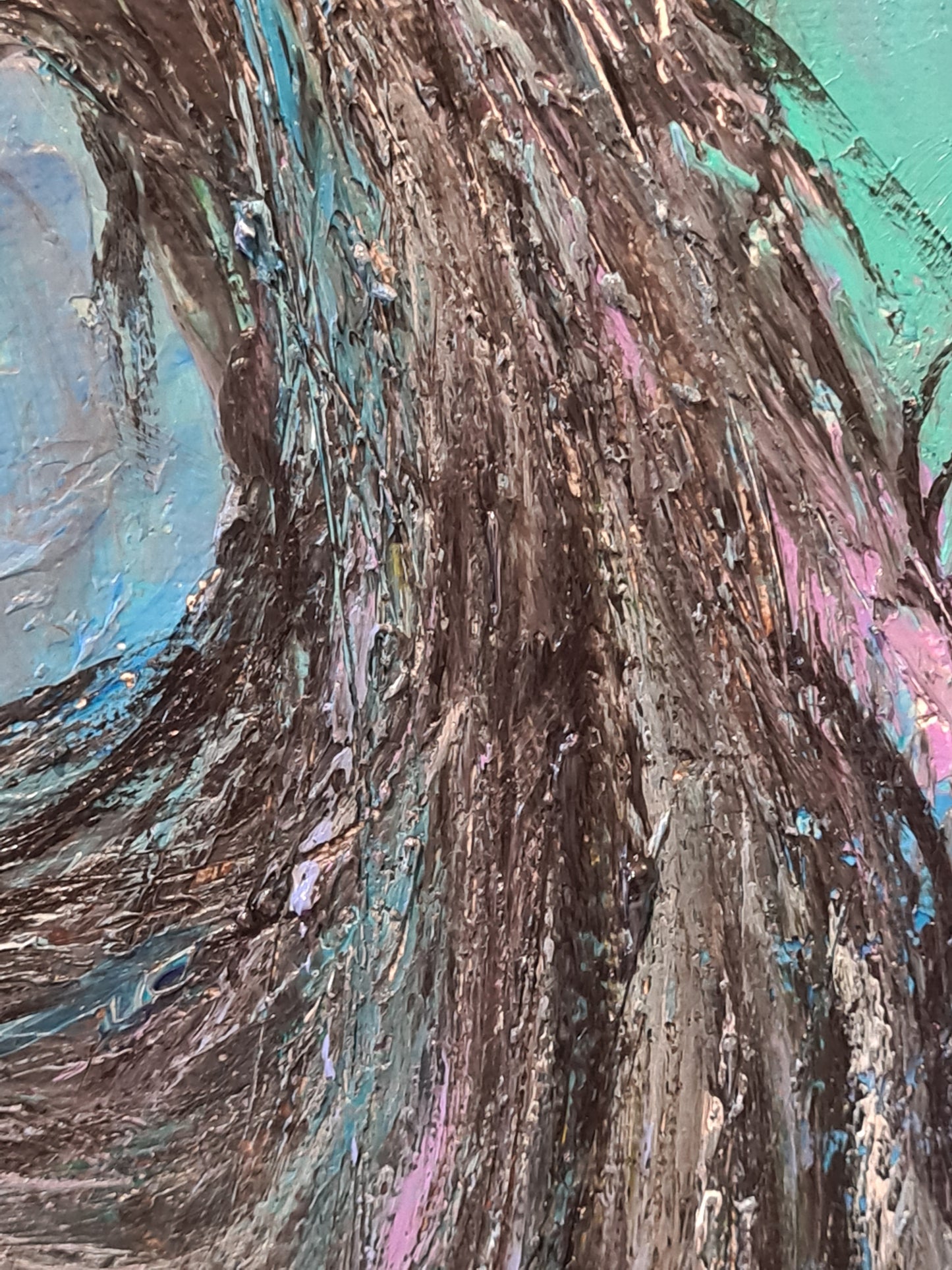 Overwhelmed – Original Acrylic Painting on Canvas by Jasmina Mendoza - 11