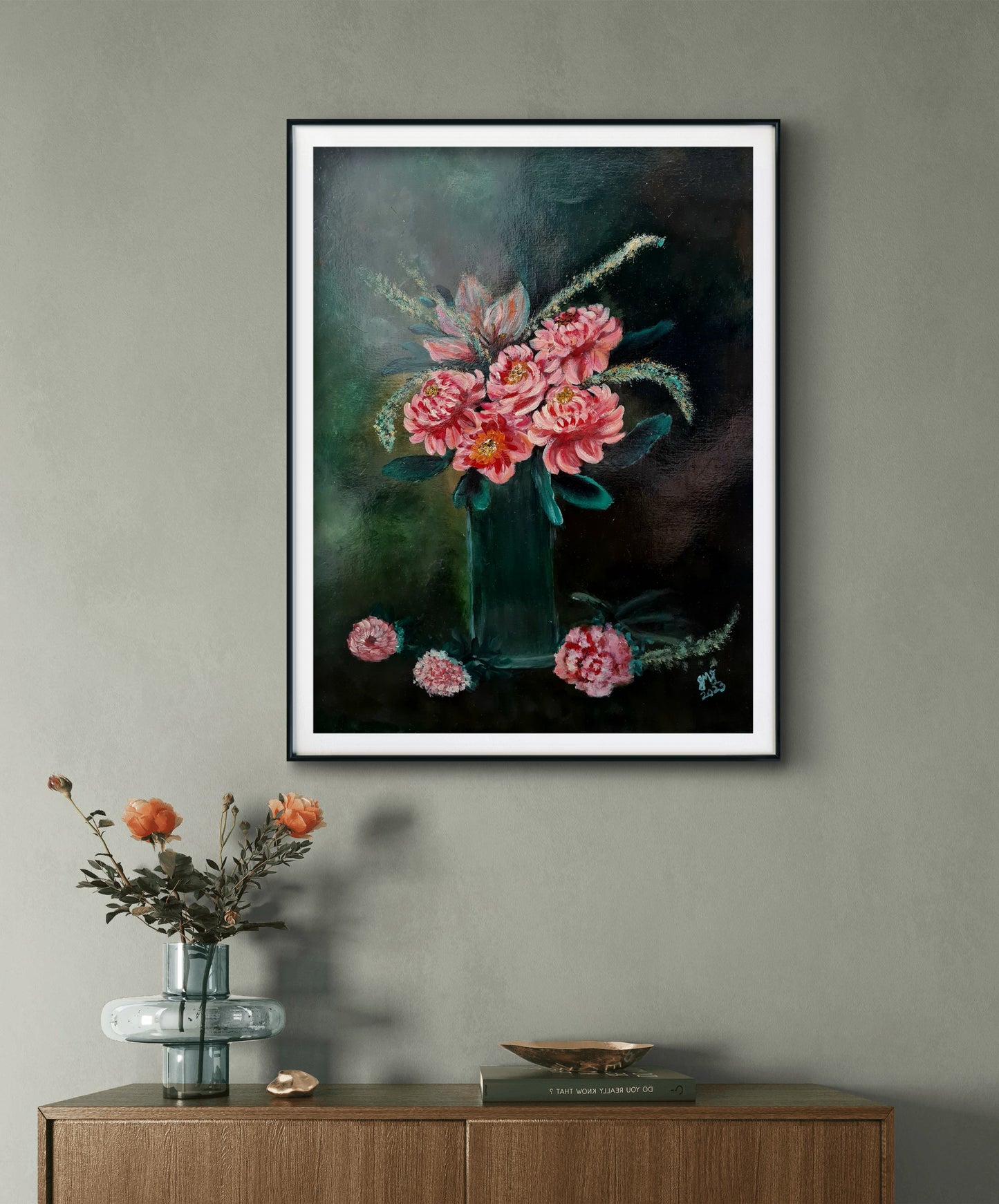 Peonies – Original Acrylic Painting by Jasmina Mendoza - 11