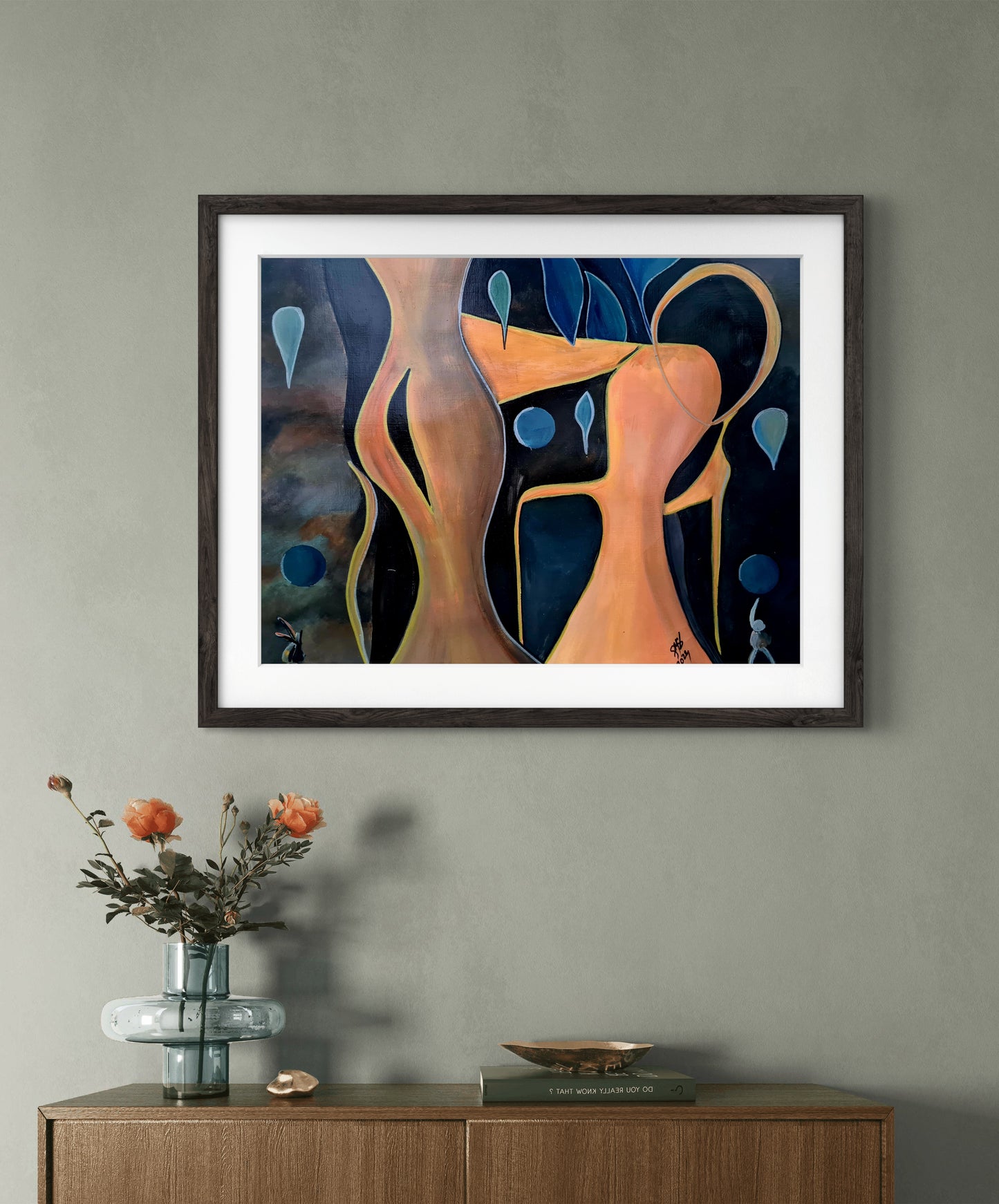 Dancing in the Rain – Original Acrylic Painting by Jasmina Mendoza