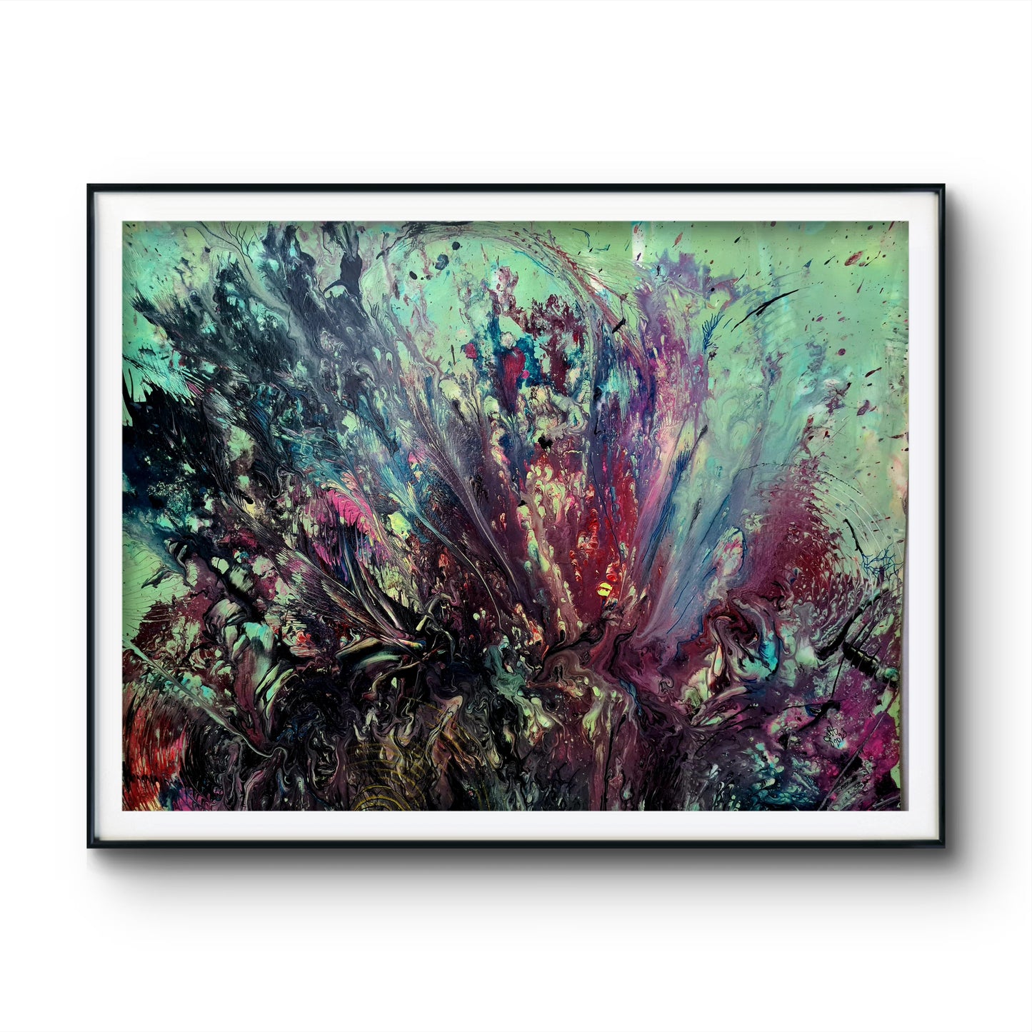 Floral Nebula – Original Painting by Jasmina Mendoza - 0