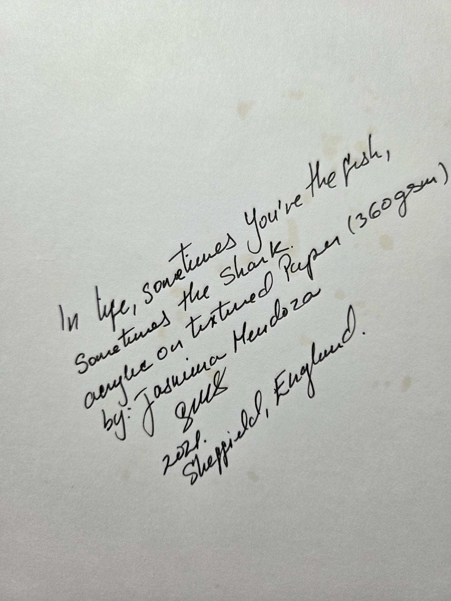 In Life, Sometimes You’re the Fish, Sometimes the Shark | Art is my Universe