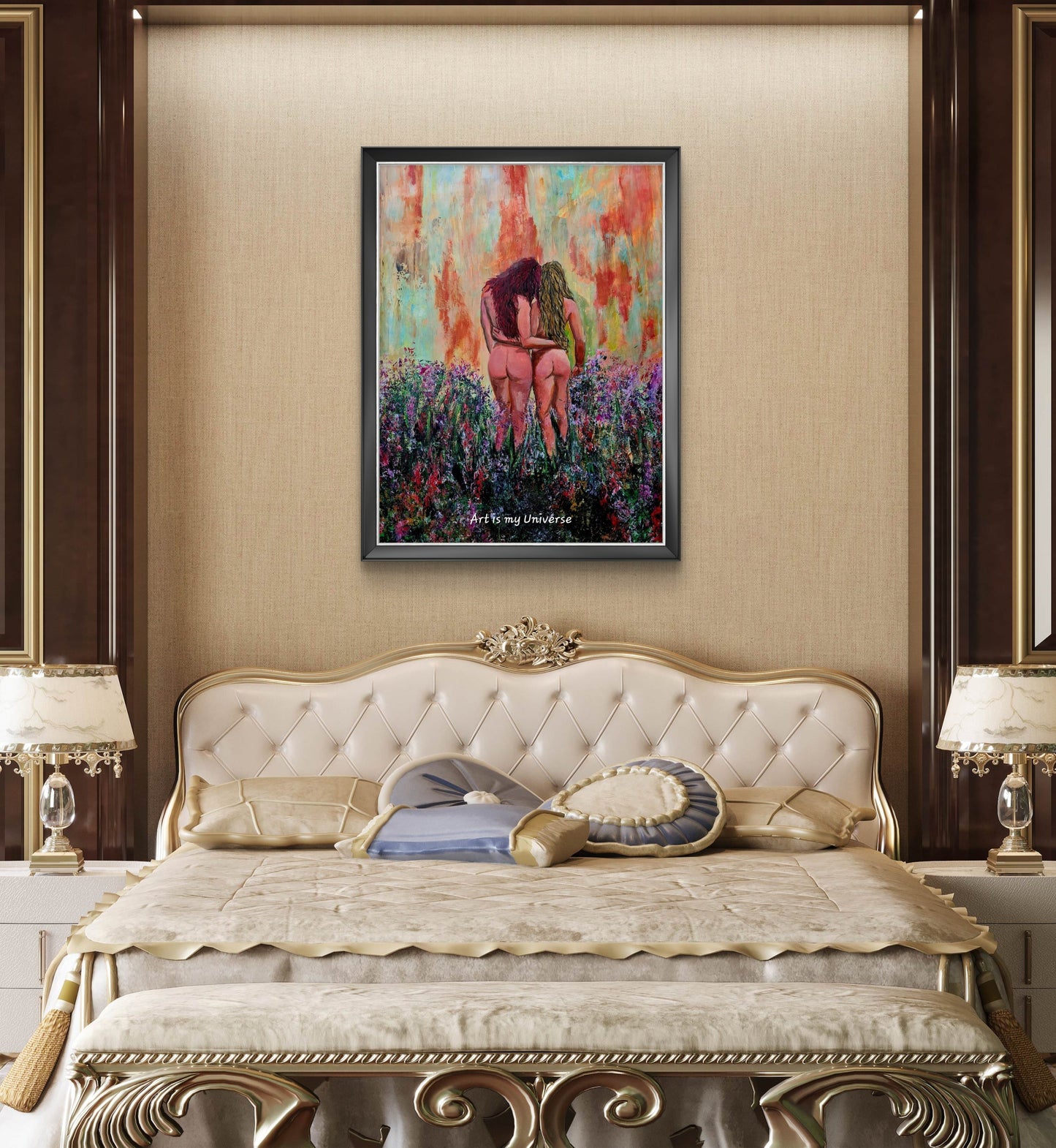 Best friends abstract expressionist painting - 7