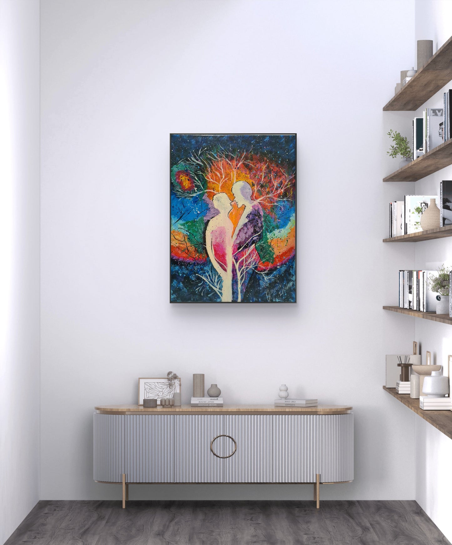 Soulmates Acrylic Painting on Canvas - 7