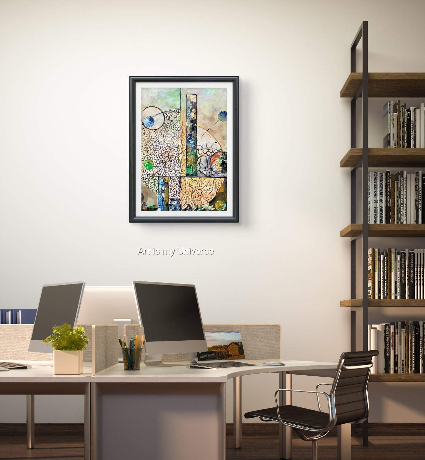 Balance an abstract expressionist painting - 9