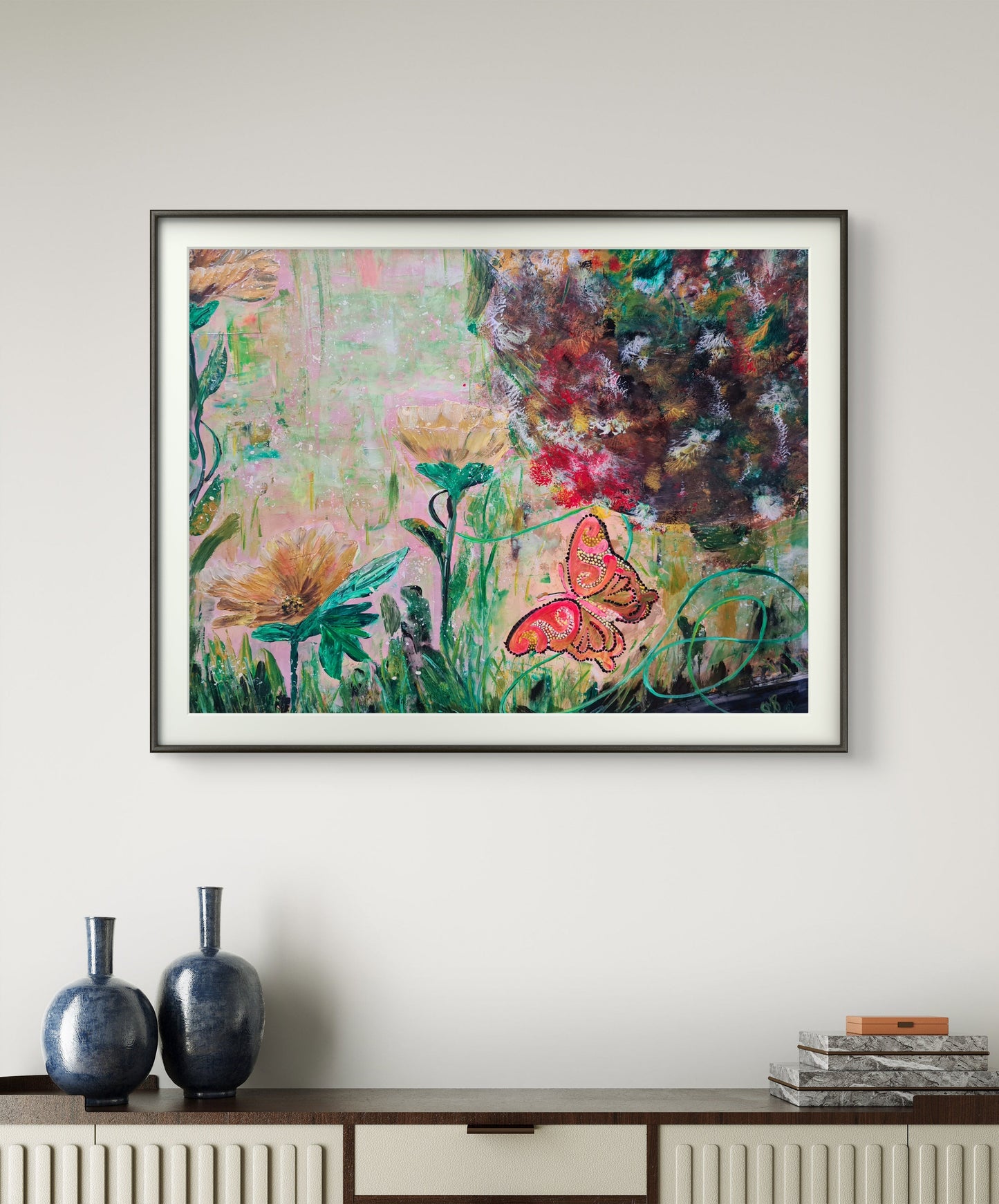 Spring Mood – Original Acrylic Painting by Jasmina Mendoza - 4