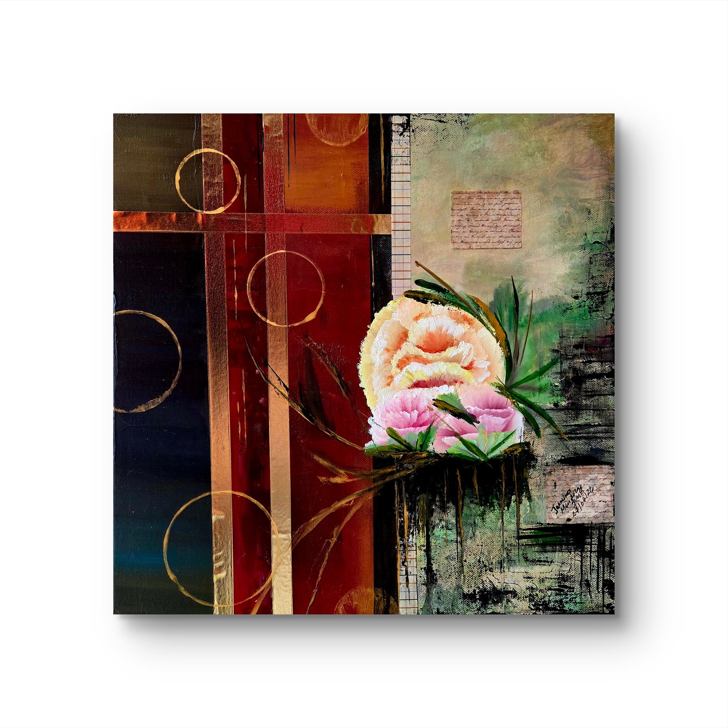 The Letters We Keep - Original Mixed Media Painting