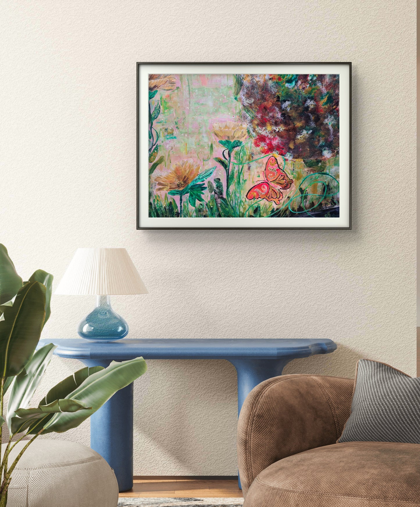 Spring Mood – Original Acrylic Painting by Jasmina Mendoza - 5