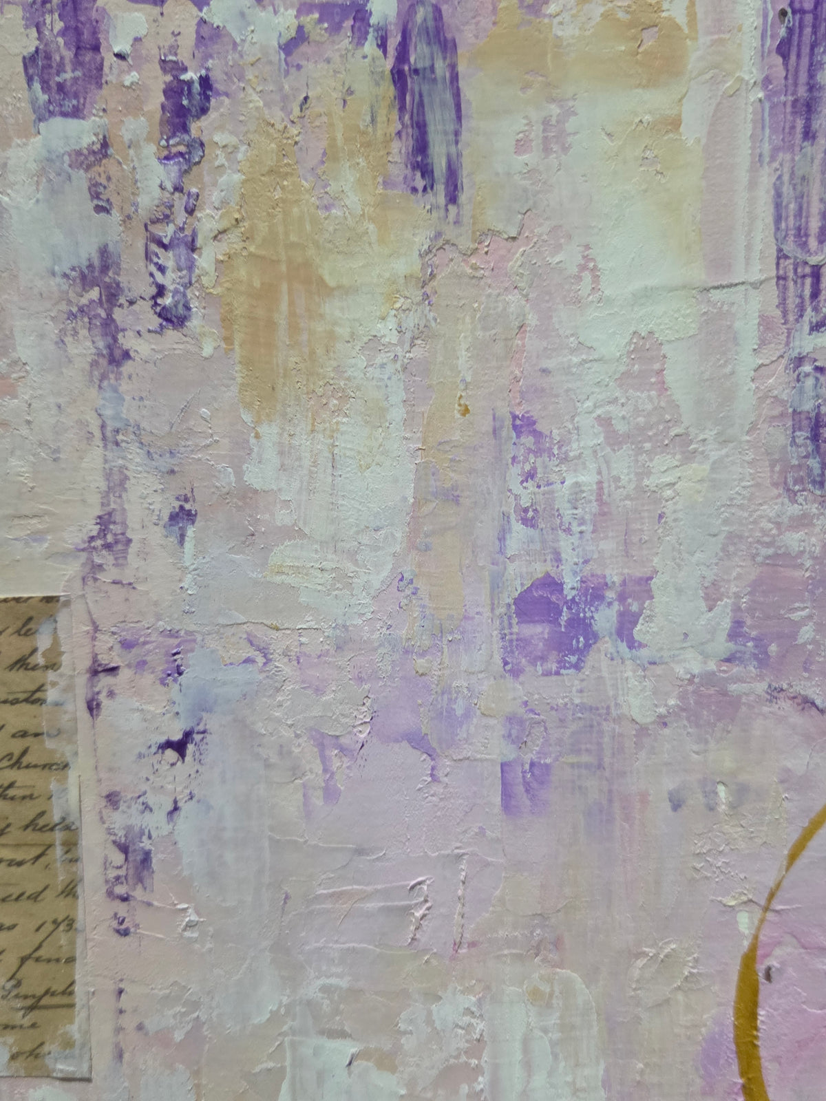 The Secret Letter in the Garden – Contemporary Mixed Media Painting by Jasmina Mendoza