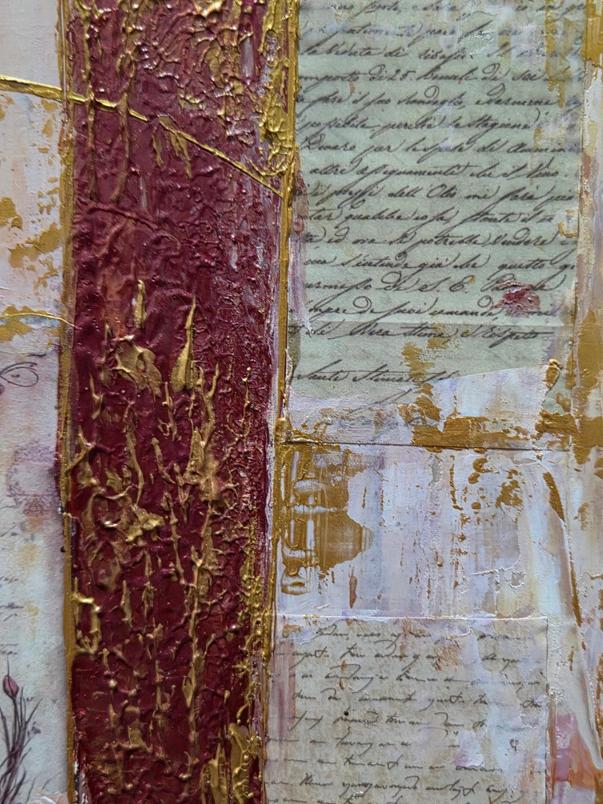 The Fox’s Memories – Contemporary Mixed Media Painting by Jasmina Mendoza