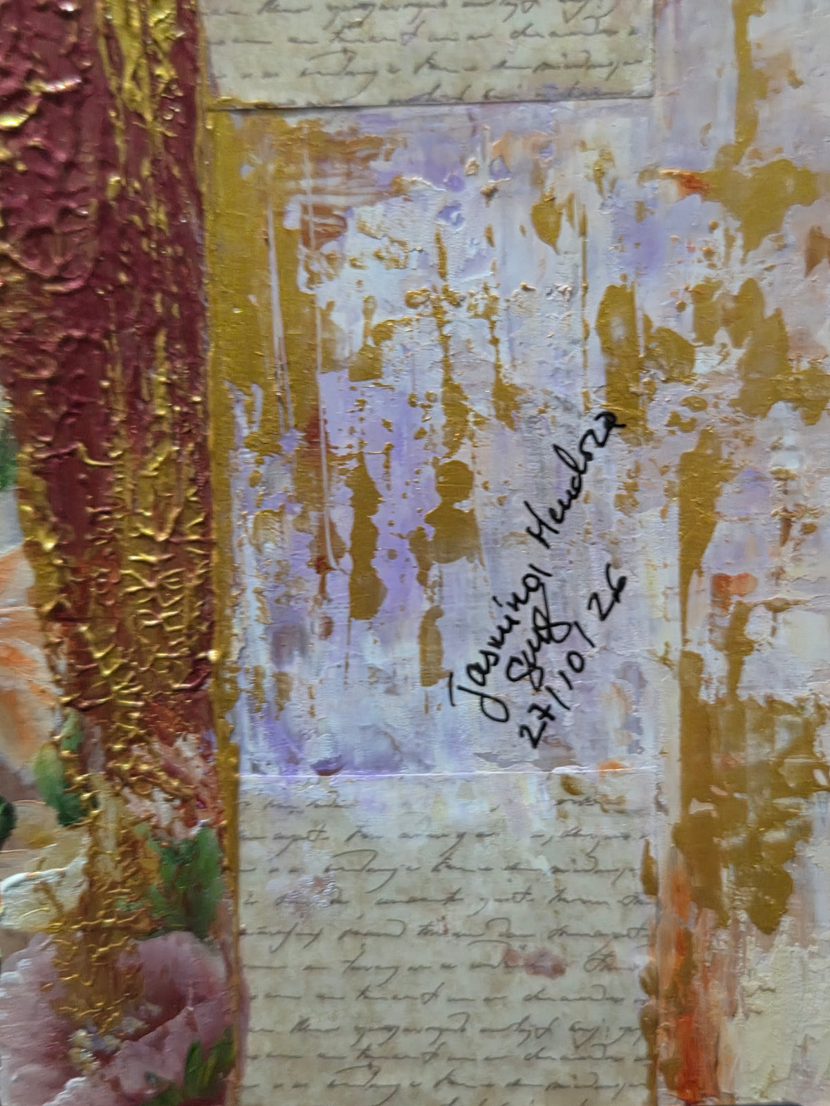 The Fox’s Memories – Contemporary Mixed Media Painting by Jasmina Mendoza