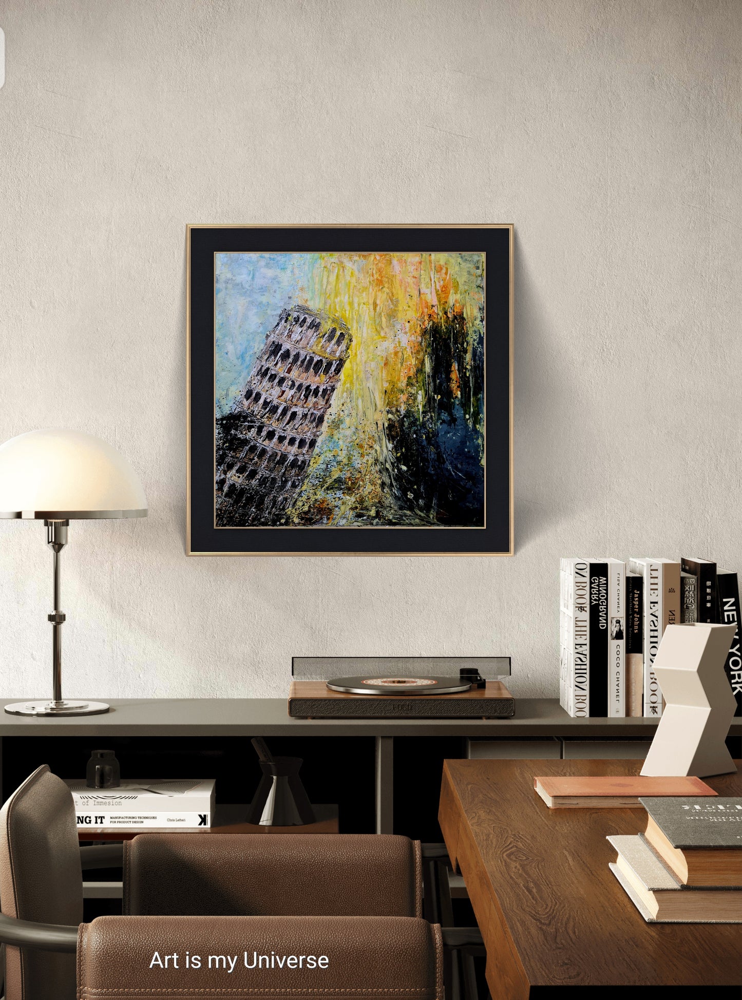 Pisa Tower ( abstract expressionist)