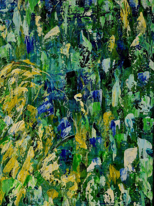 Hidden Spirit – Abstract Acrylic Painting by Jasmina | Art is my Universe