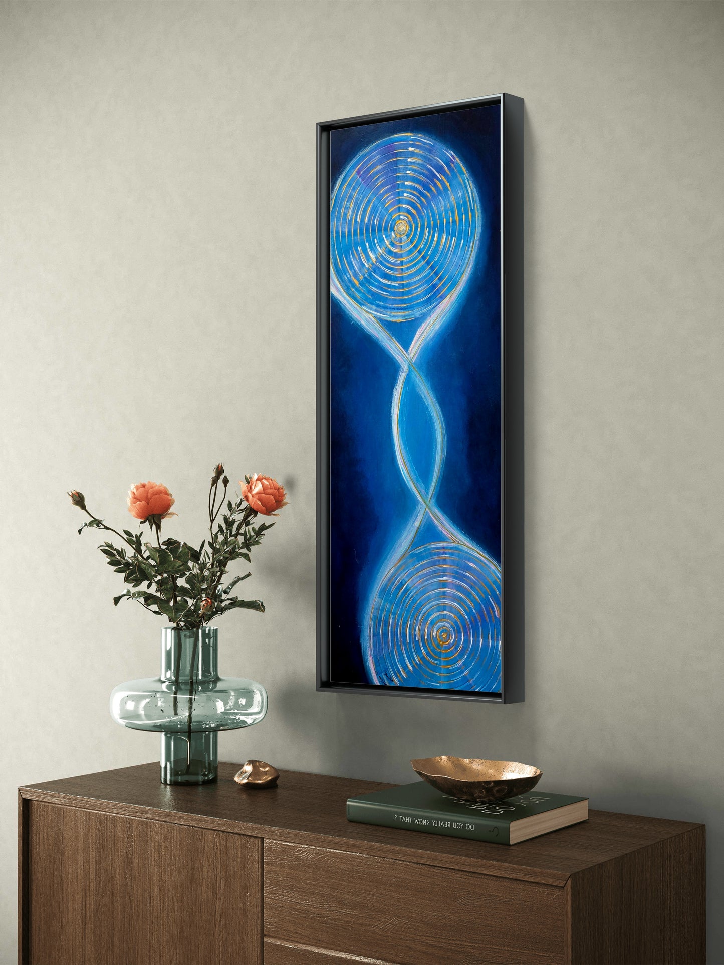 Blue Resonance – Original Abstract Painting by Jasmina Mendoza