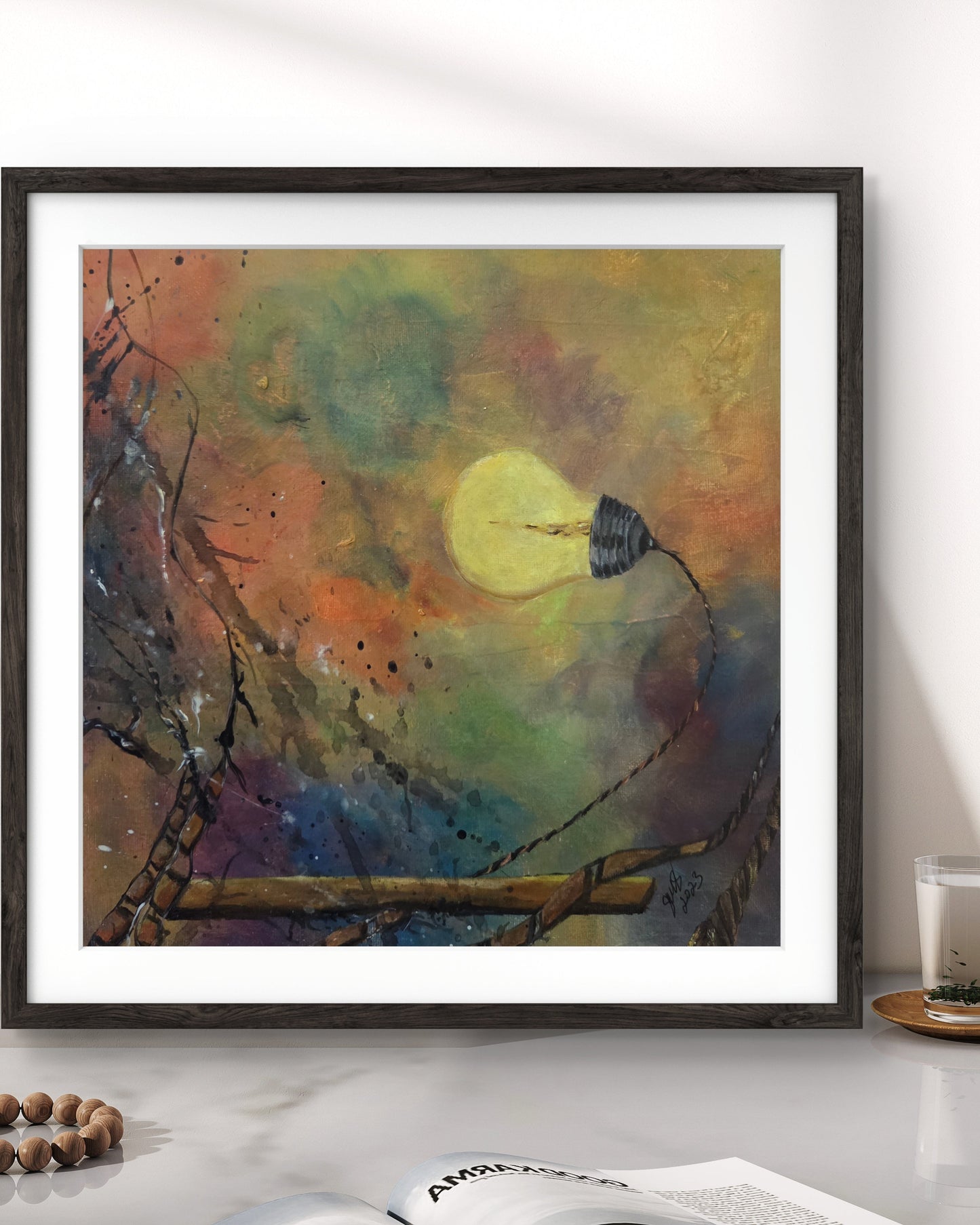 Think Without Limits original acrylic painting by Jasmina Mendoza - 5