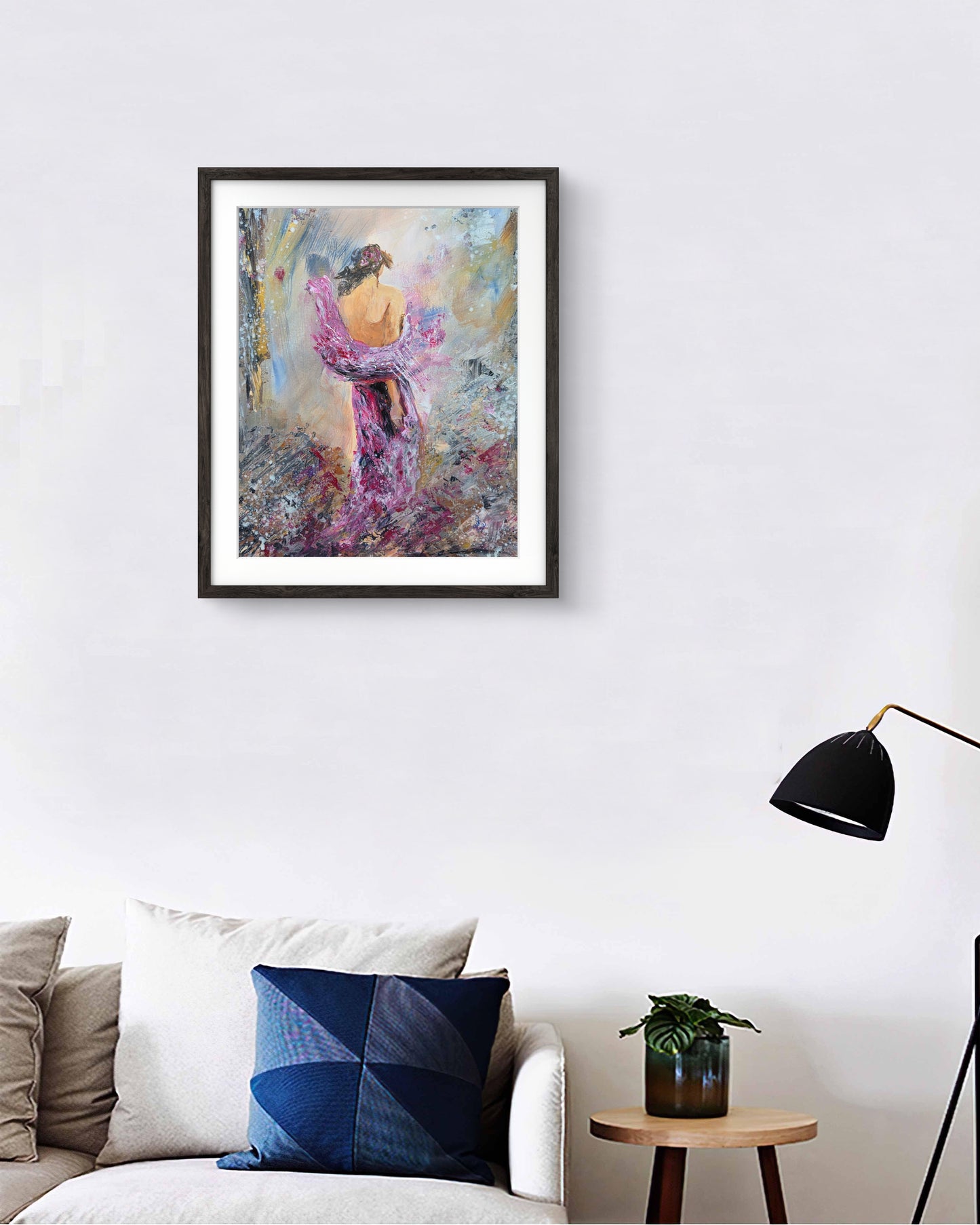 Vulnerable original figurative abstract painting by Jasmina - 6