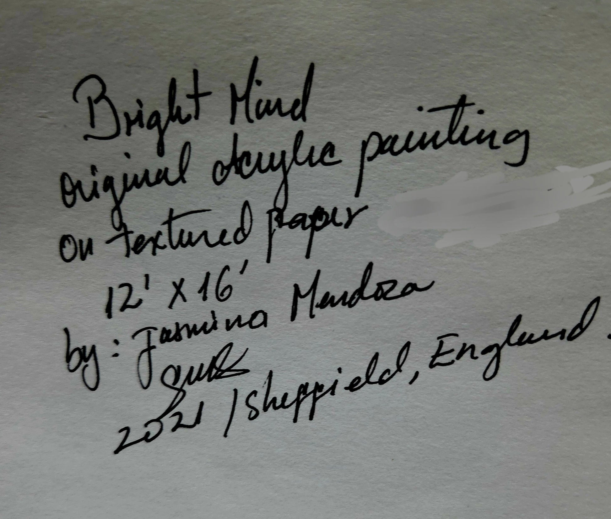 Bright Mind – Original Acrylic Painting by Jasmina Mendoza - 7