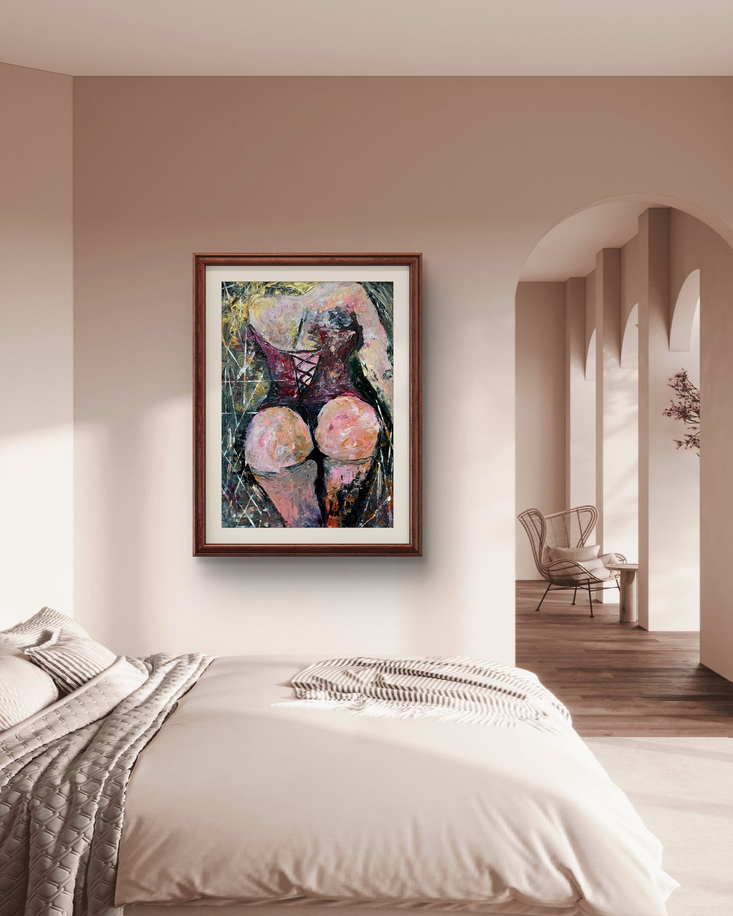 Bold Curves – Original Acrylic Painting by Jasmina Mendoza - 8