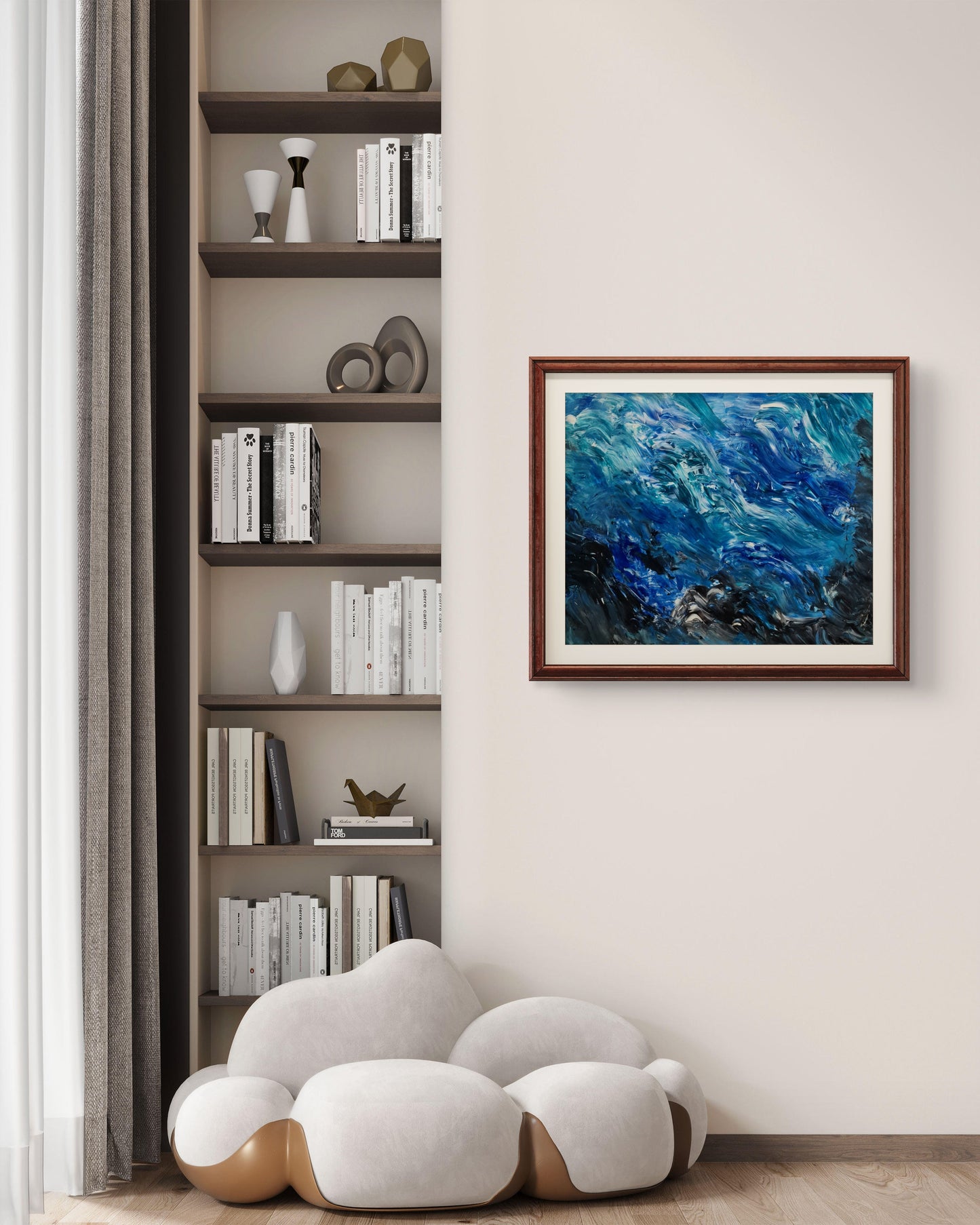 The Waves – Original Acrylic Painting by Jasmina Mendoza - 2
