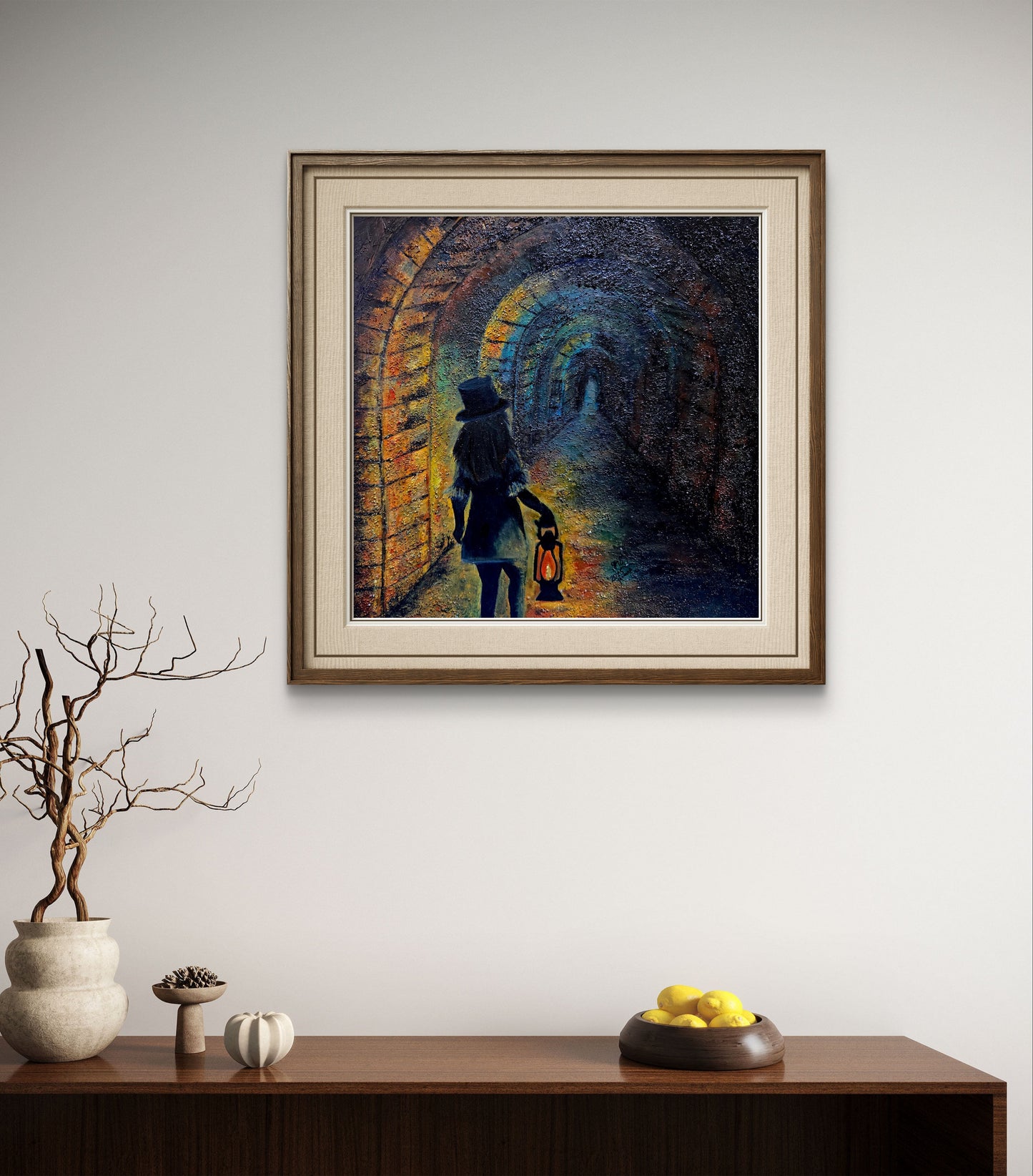 The Keeper of Light – Original Mixed Media Painting - 19