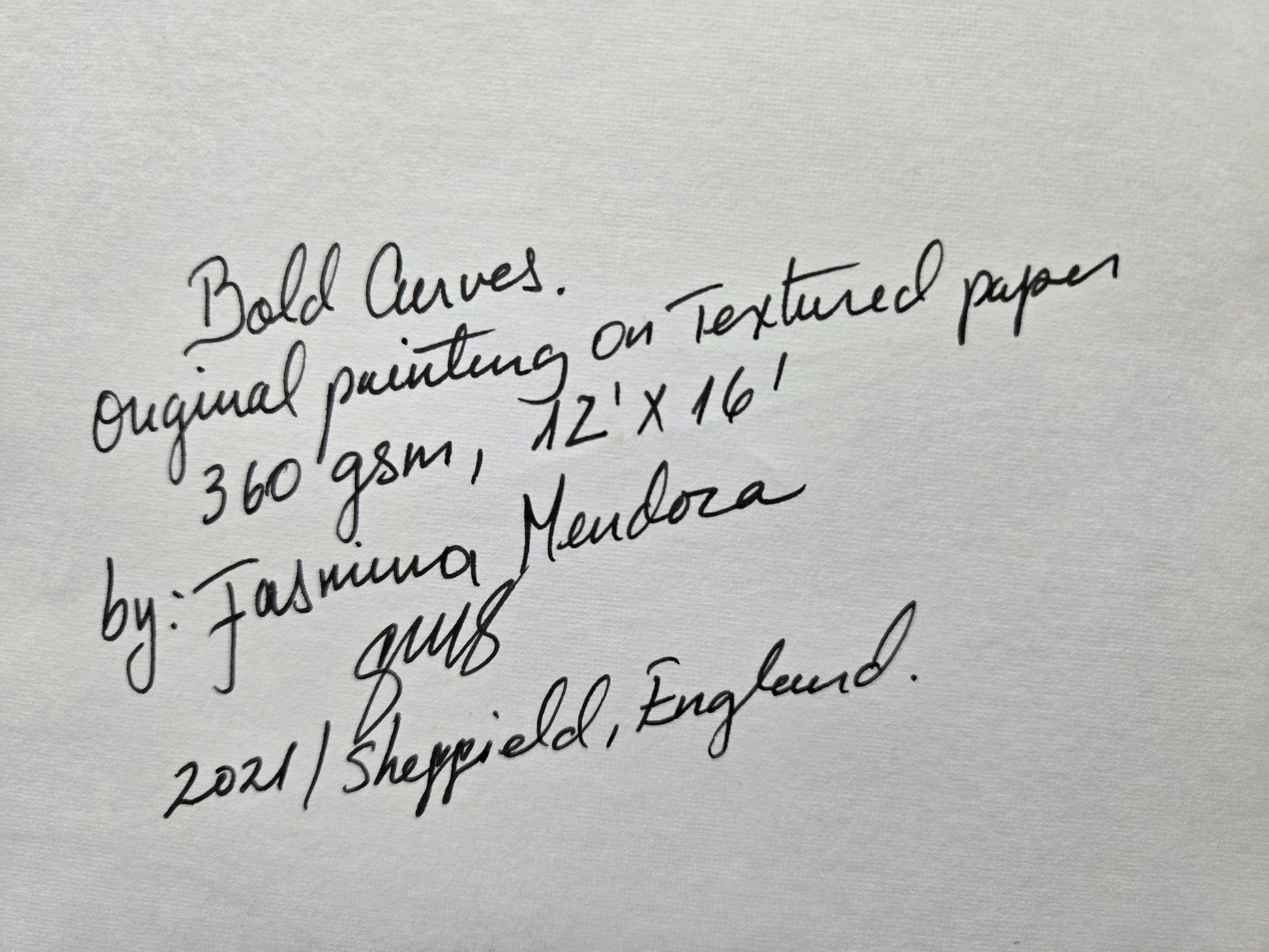 Bold Curves – Original Acrylic Painting by Jasmina Mendoza - 14