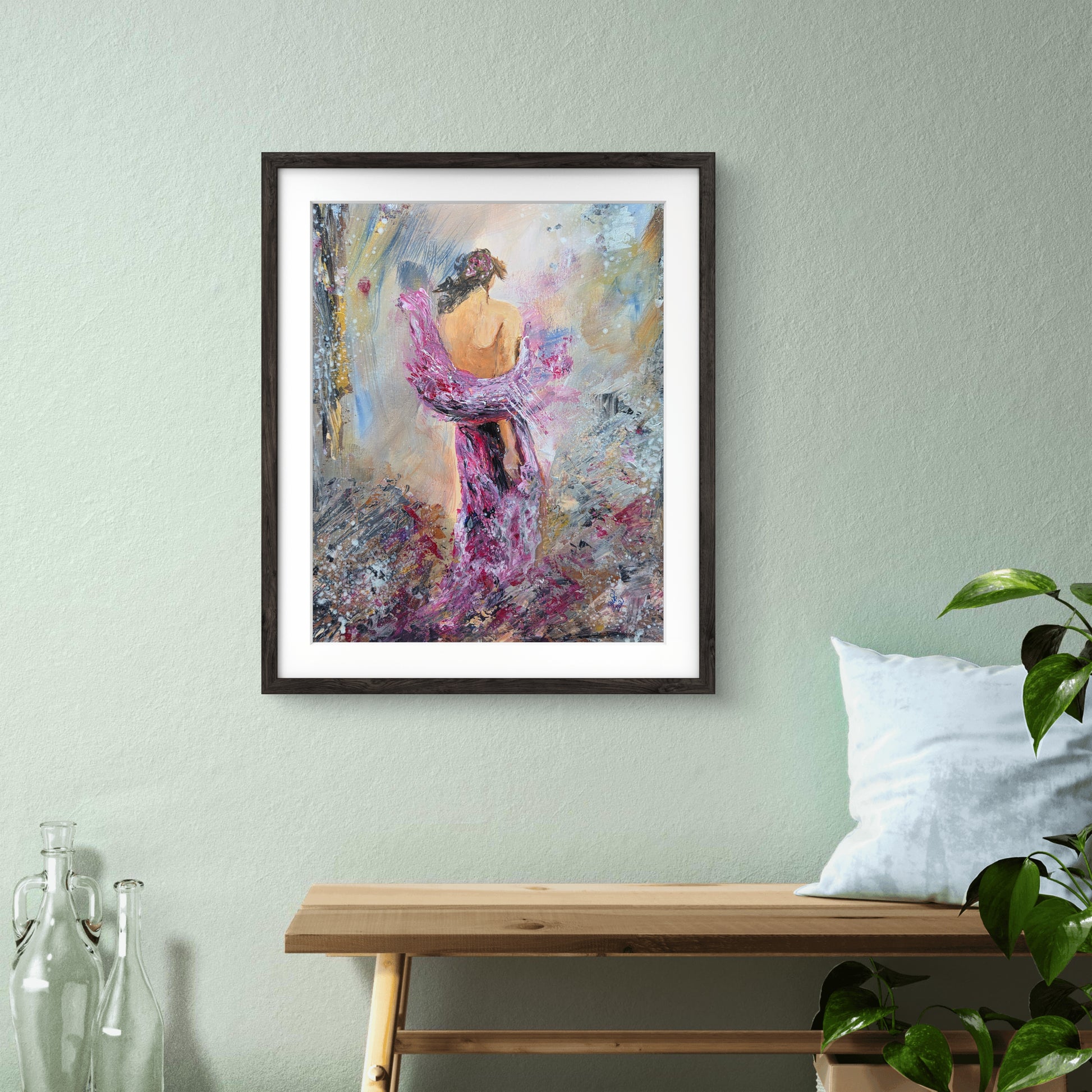 Vulnerable original figurative abstract painting by Jasmina - 5