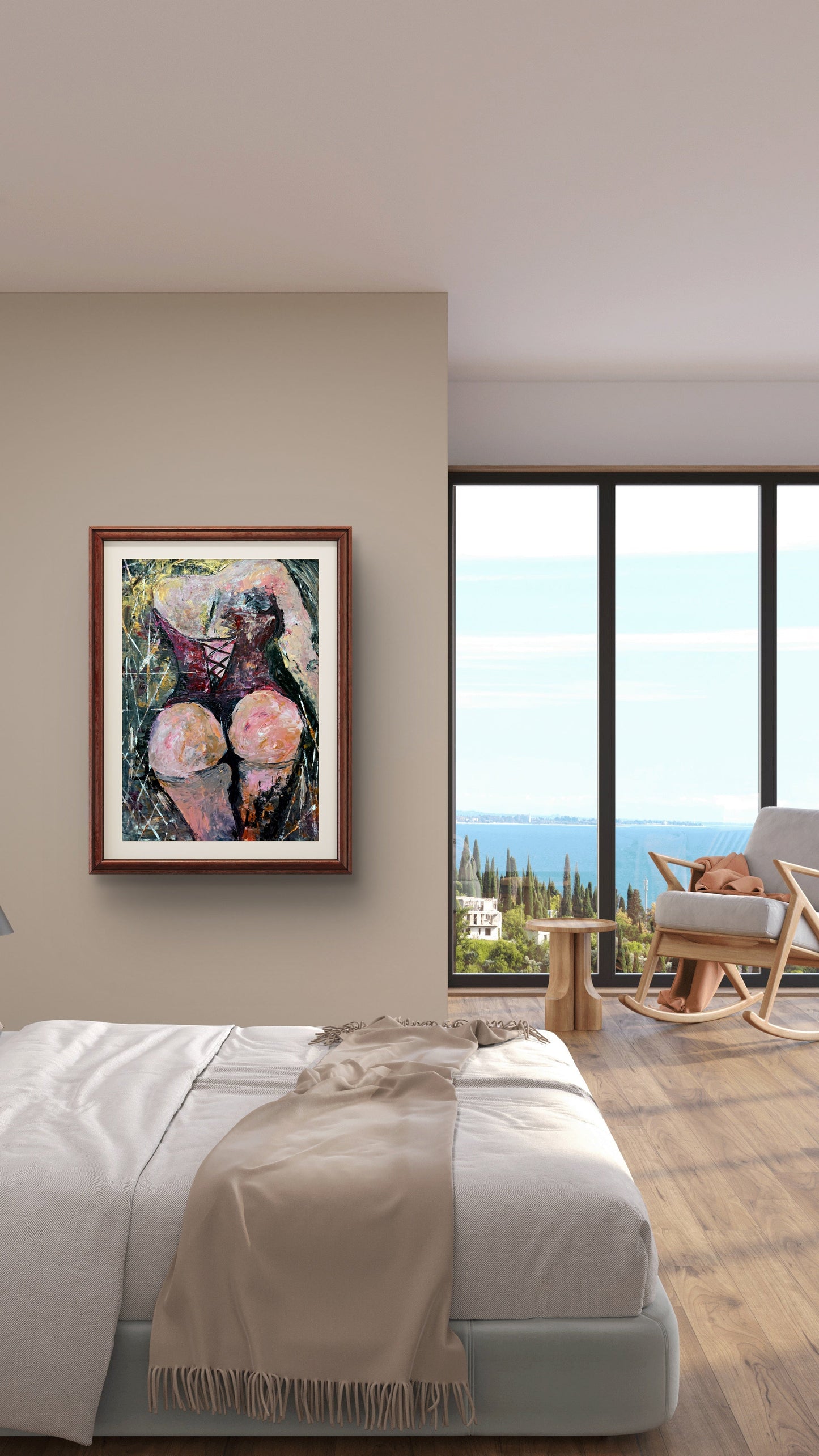 Bold Curves – Original Acrylic Painting by Jasmina Mendoza - 9