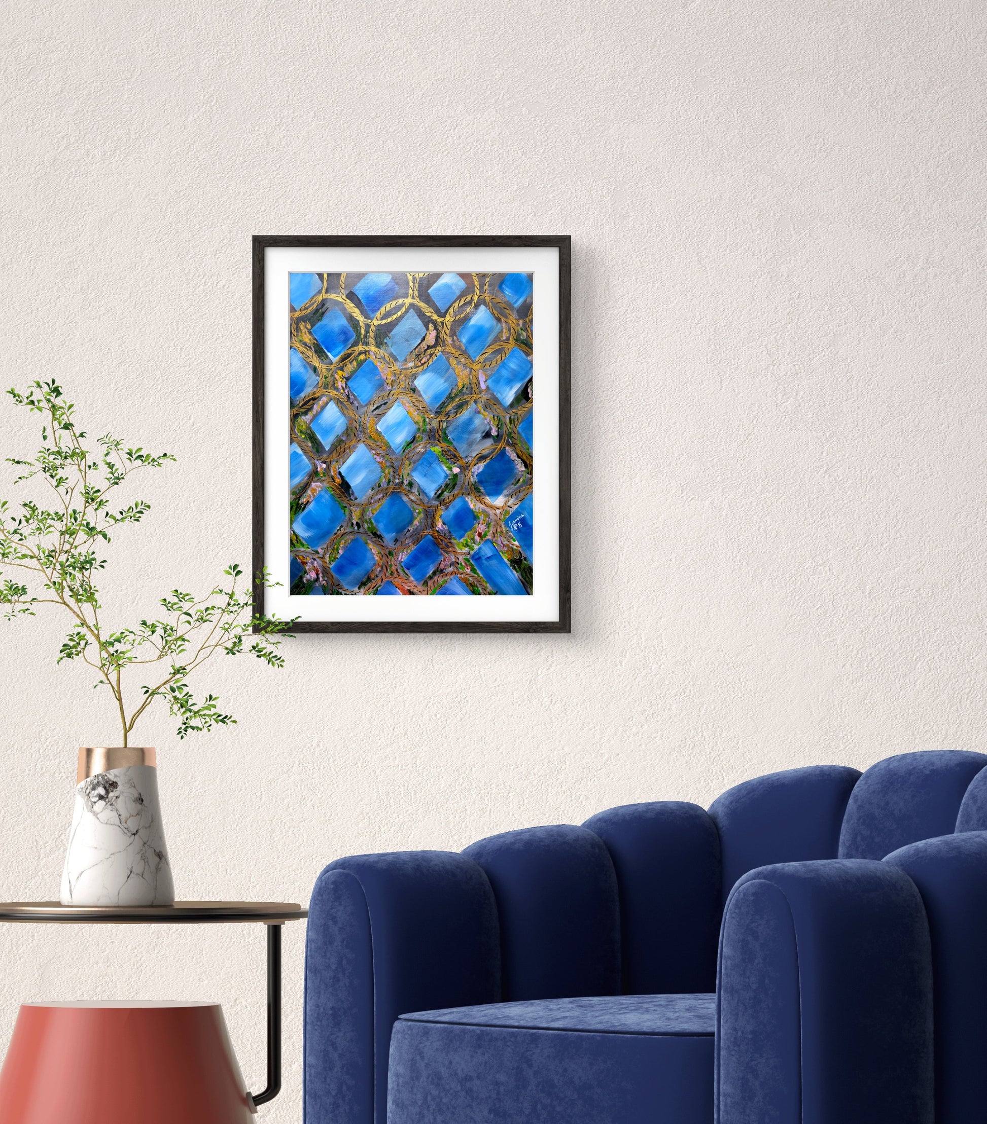 Behind the Fence – Original Painting by Jasmina Mendoza - 4