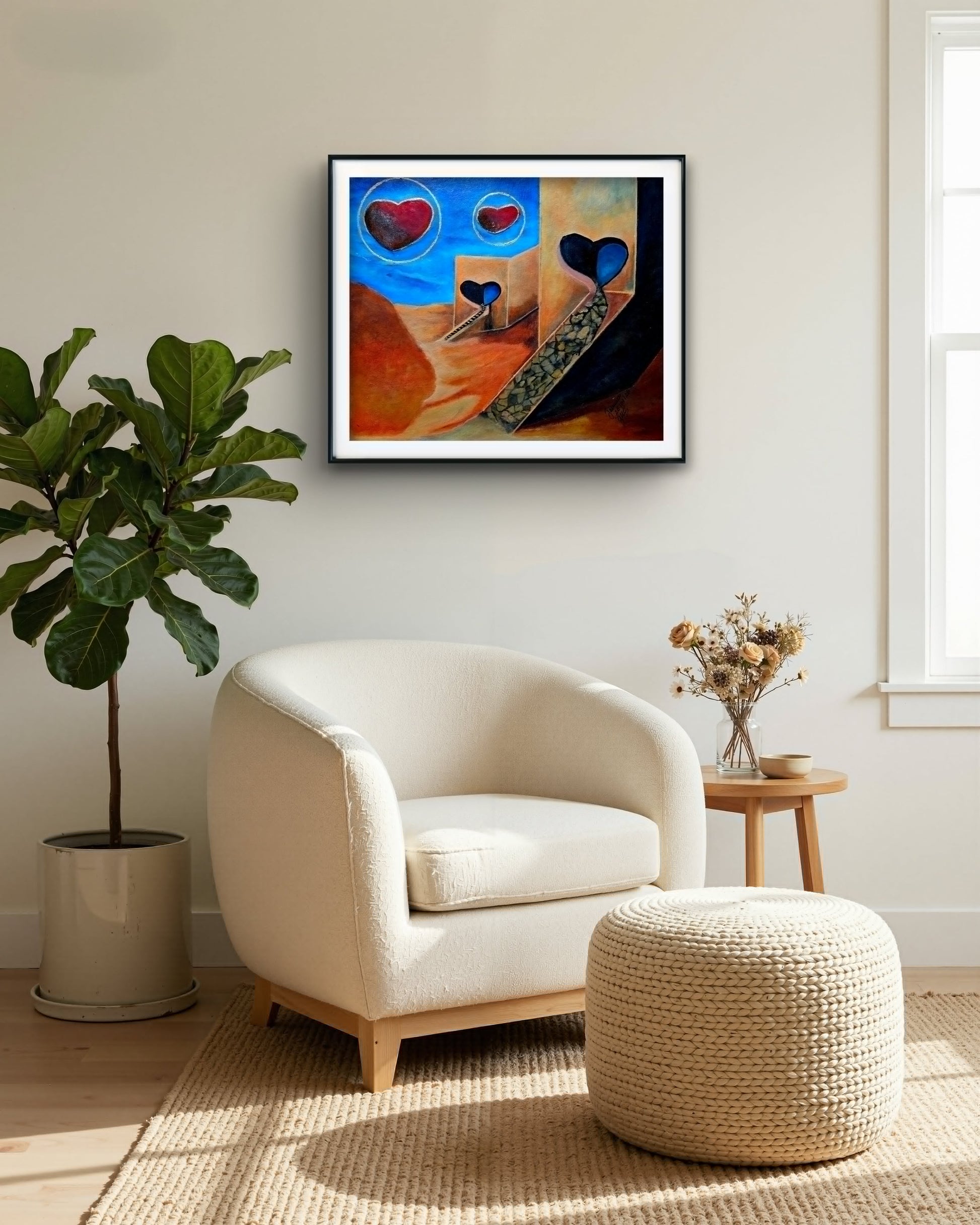 The Heart Path Original acrylic Painting by Jasmina Mendoza. - 39