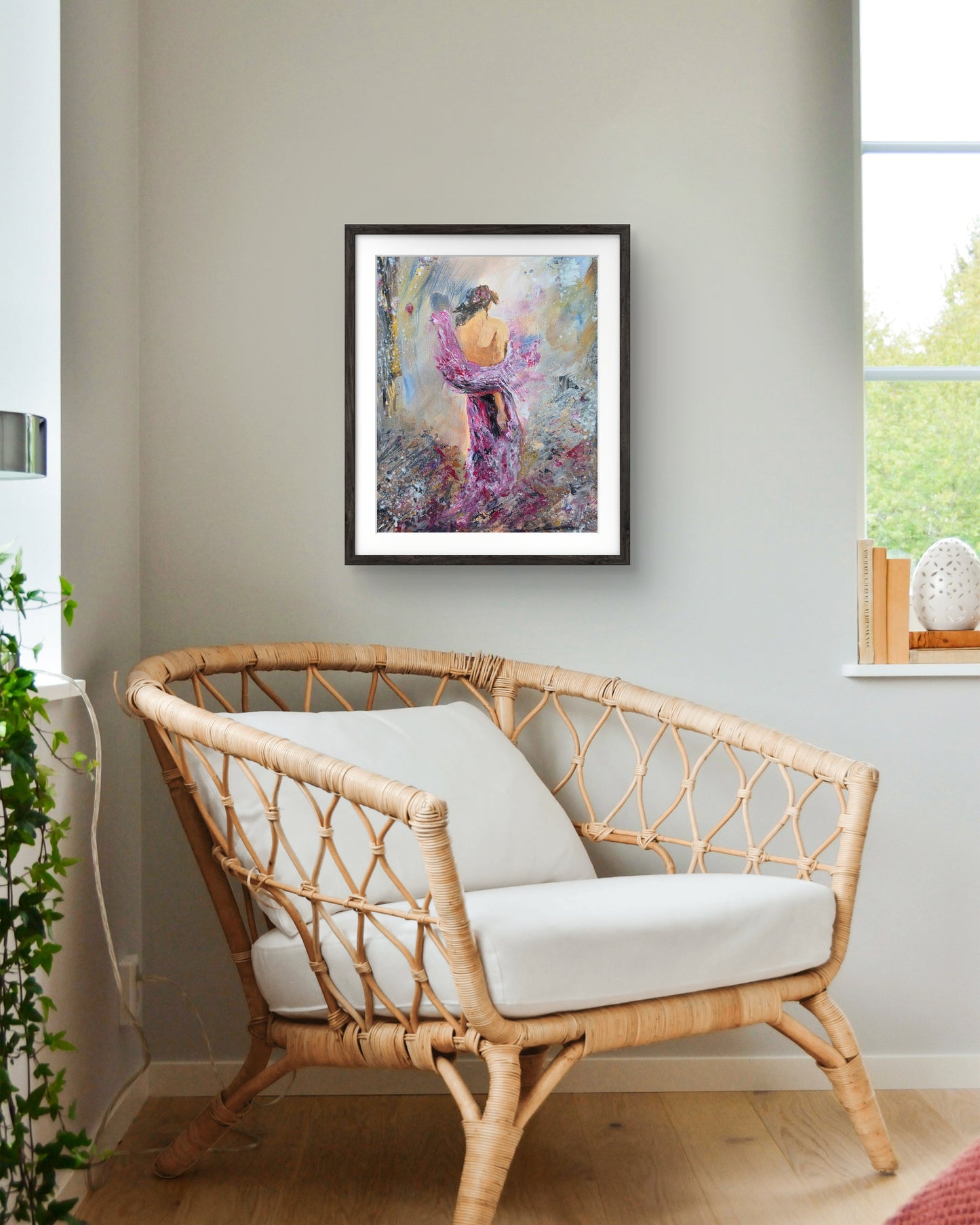 Vulnerable original figurative abstract painting by Jasmina - 4