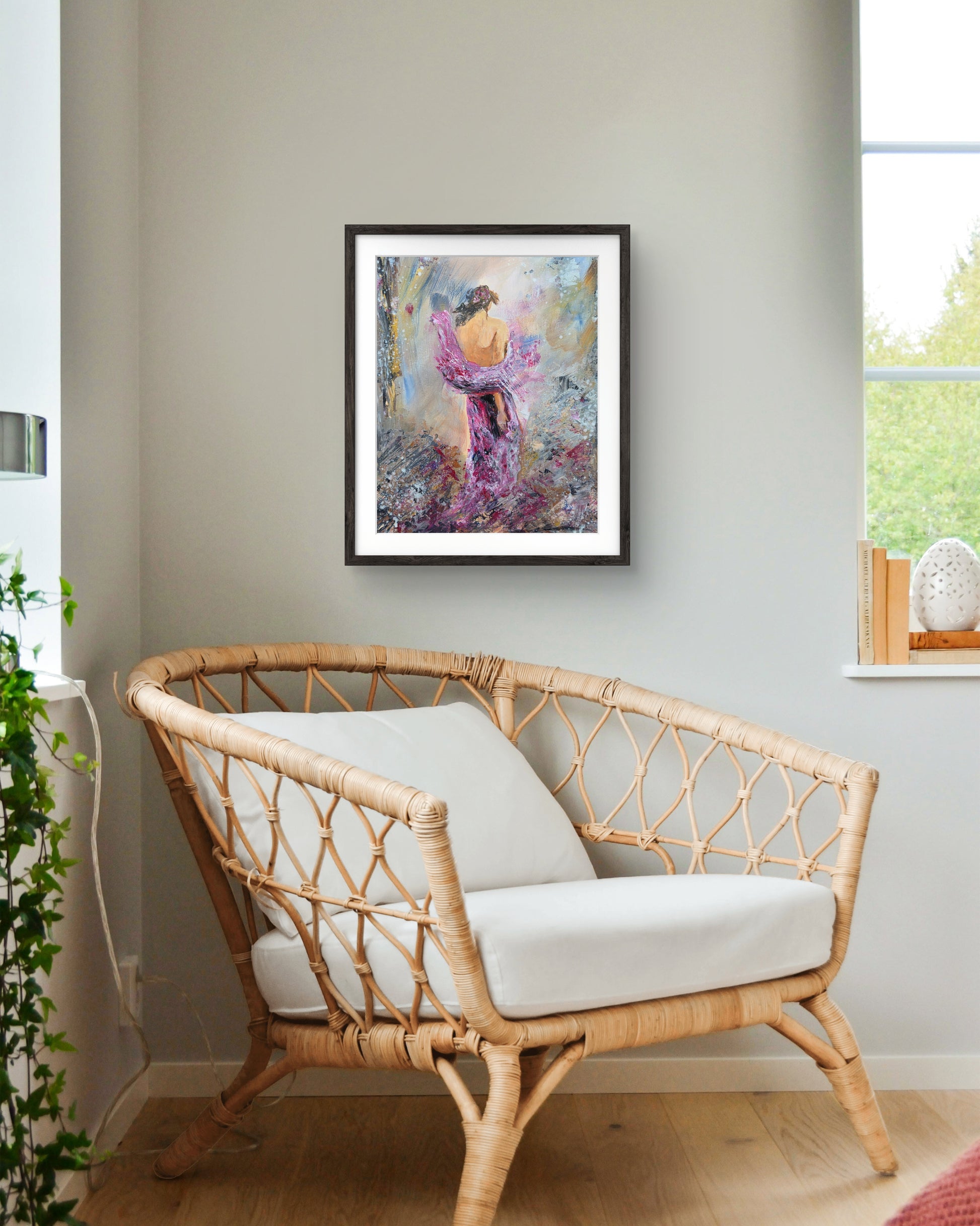 Vulnerable original figurative abstract painting by Jasmina - 4
