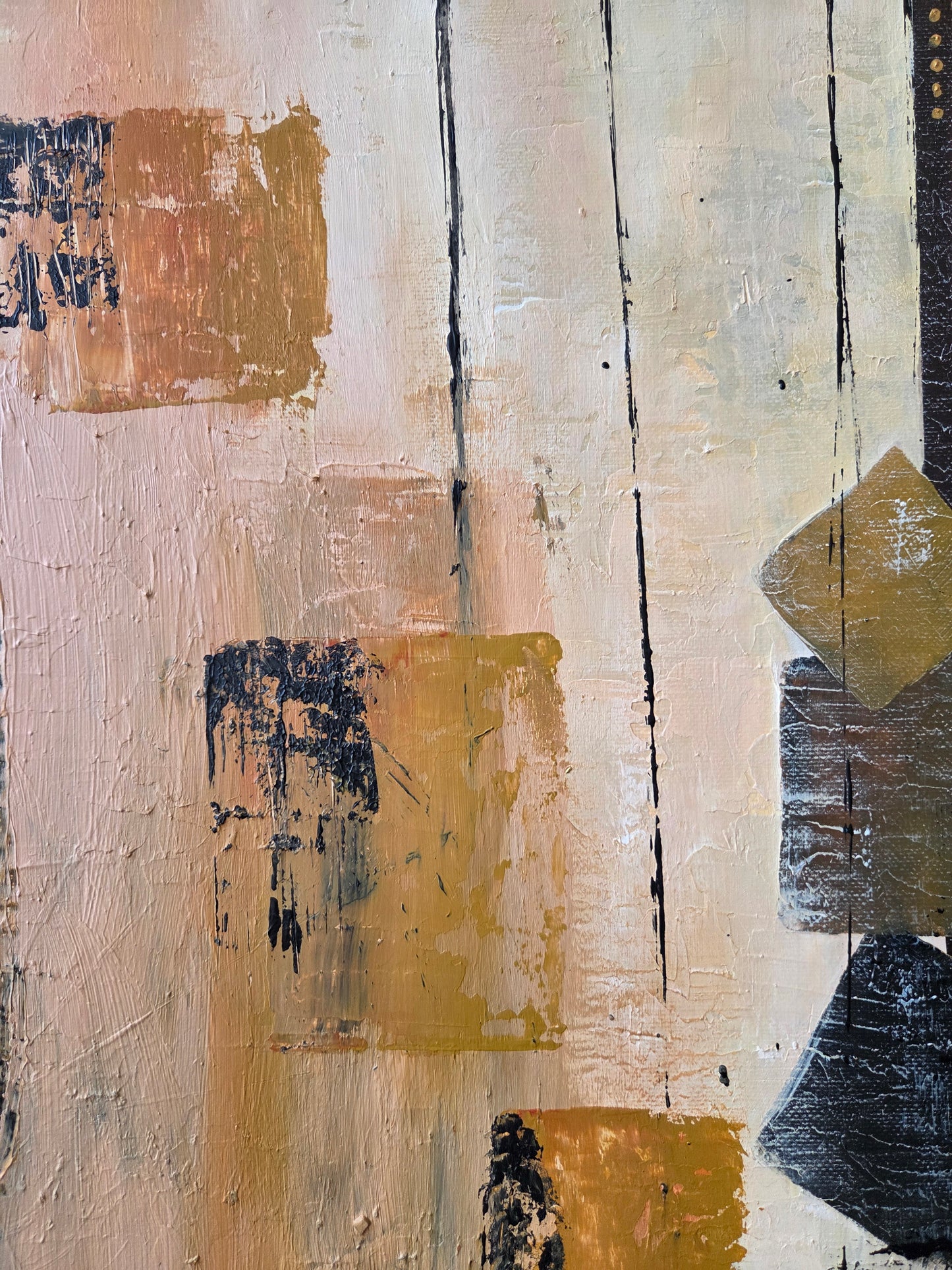 Citrus Harmony - Original Abstract Lemon Painting