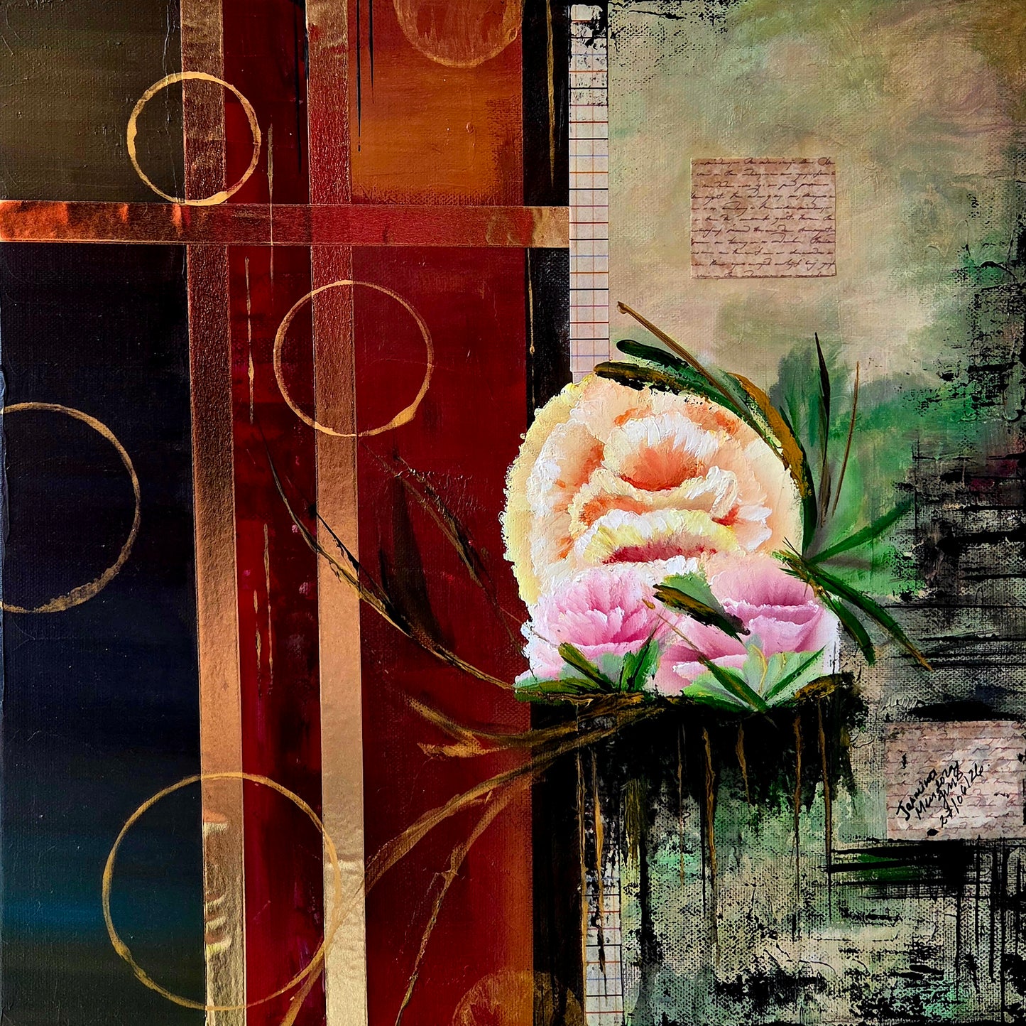 The Letters We Keep - Original Mixed Media Painting