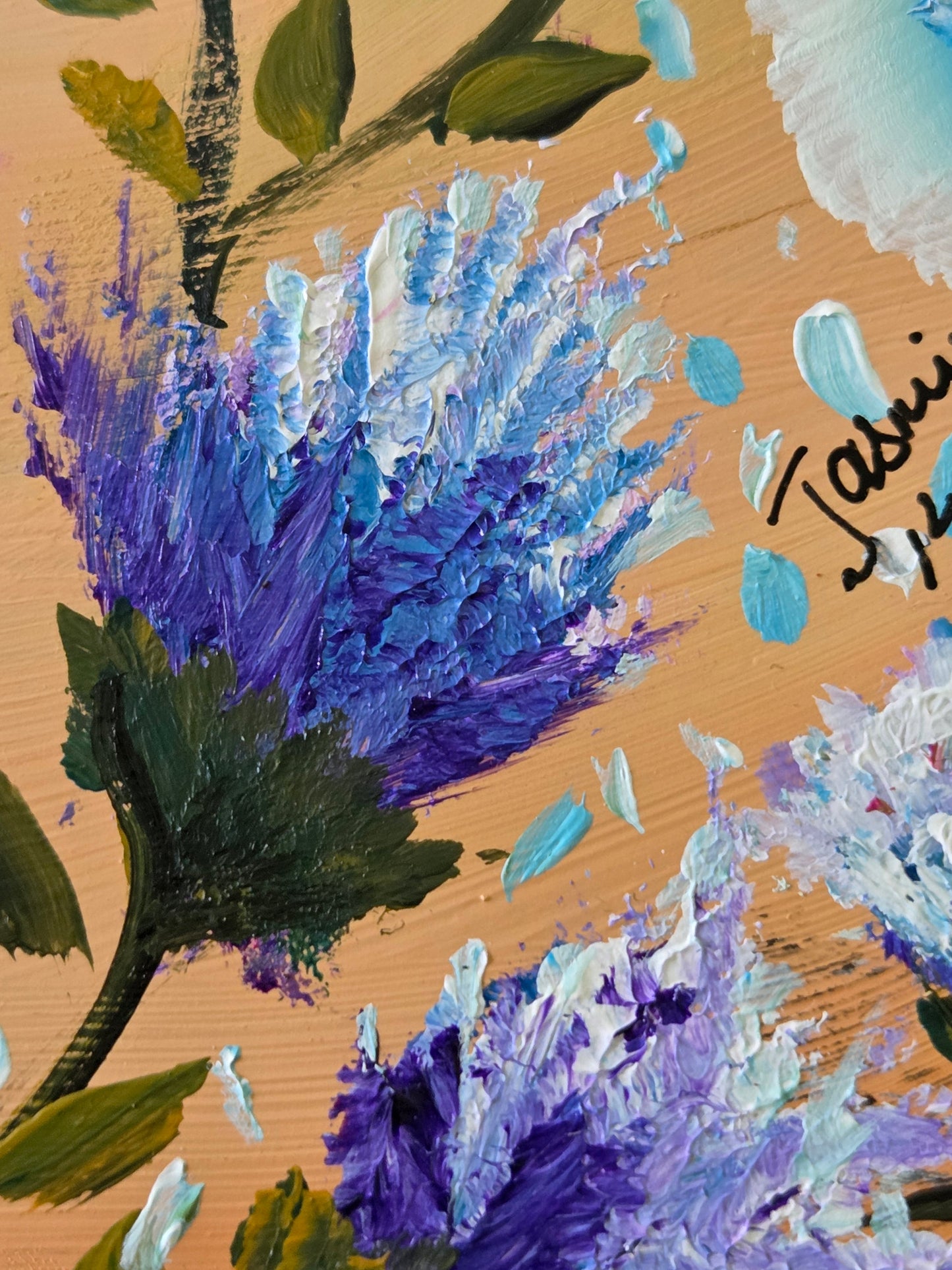 Love on Repeat – Original Acrylic on Vinyl Record - 8