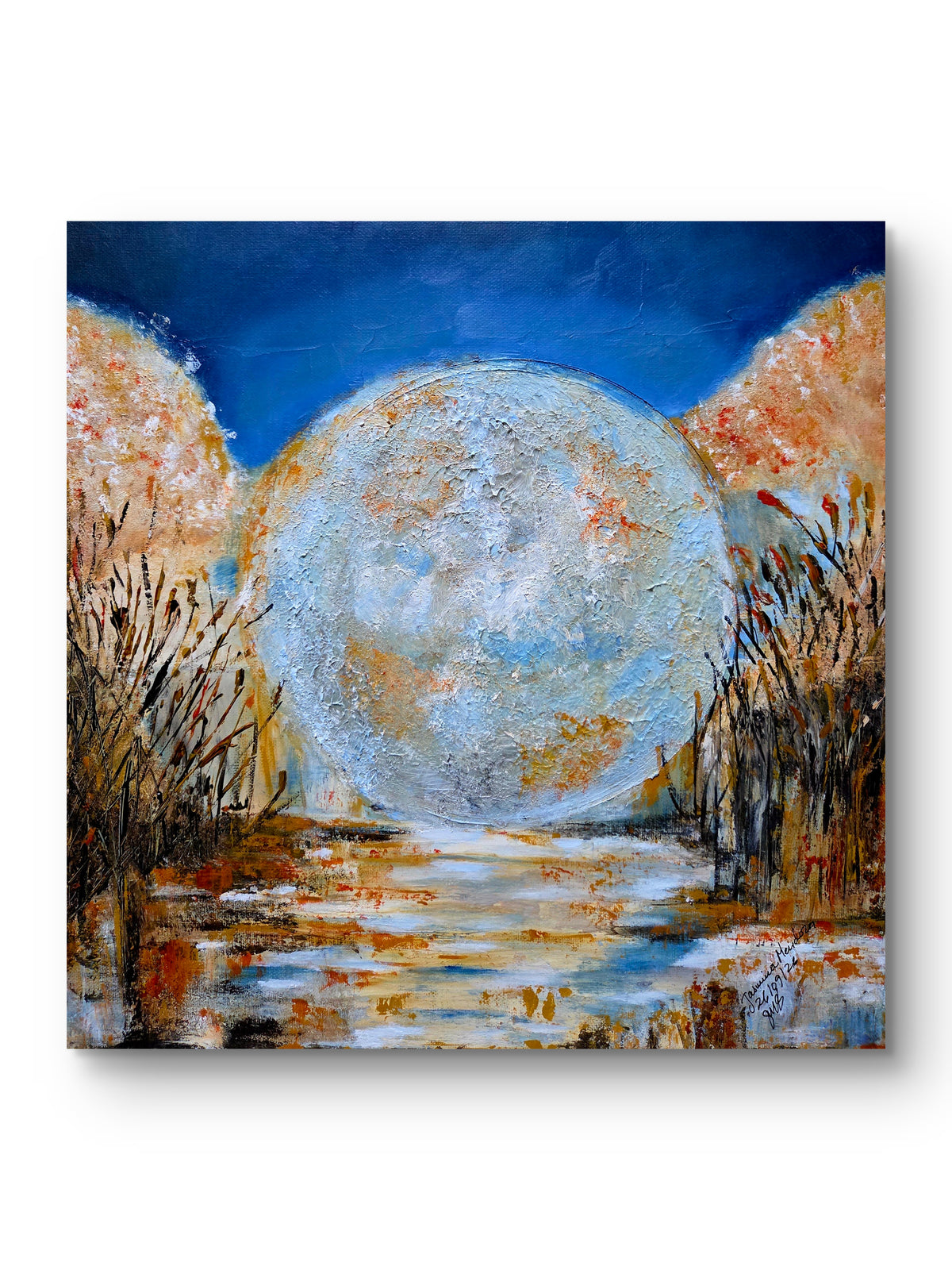 September Moon — Original Textured Painting