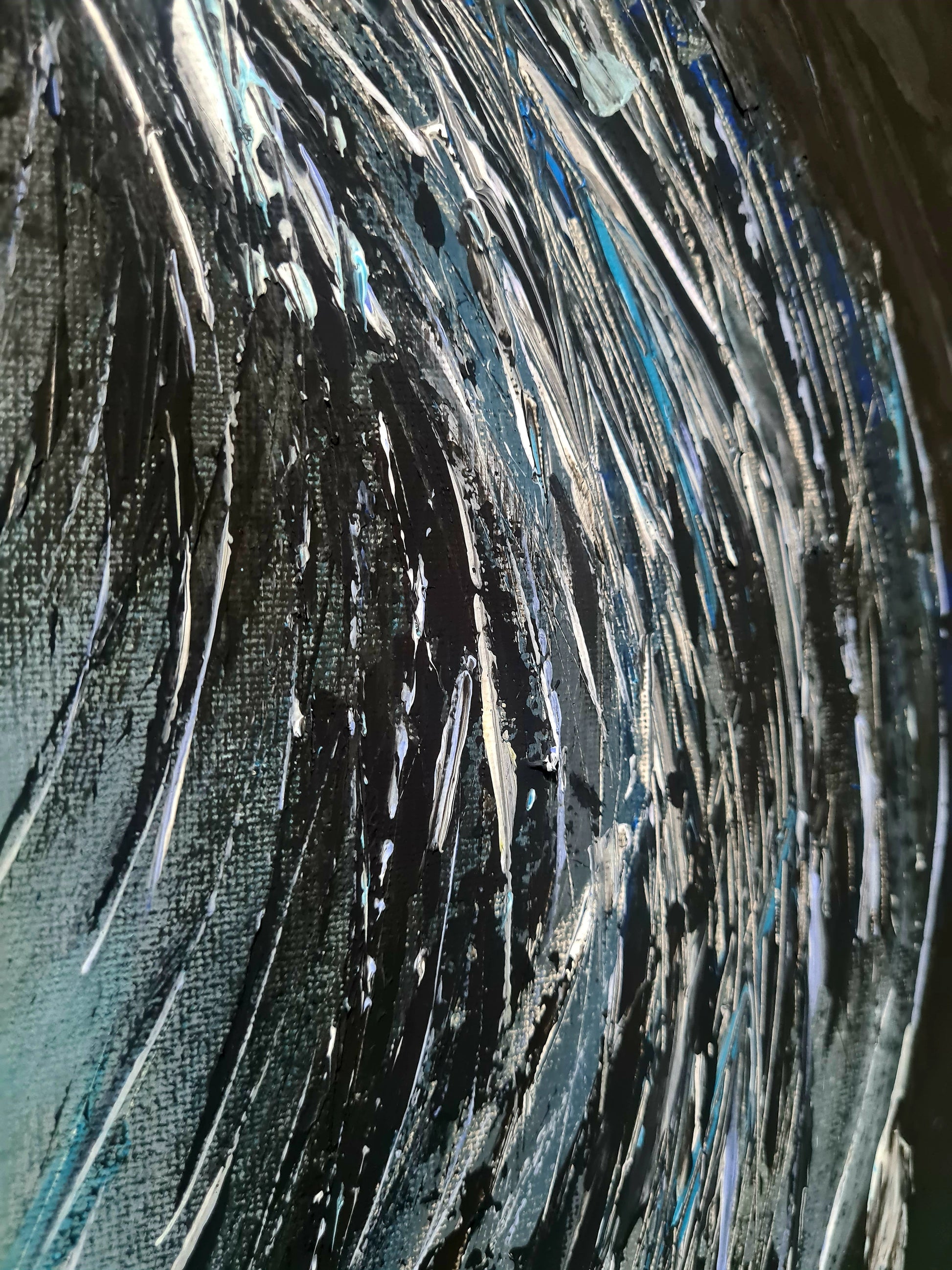 Inner Storm original abstract painting by Jasmina Mendoza - 10