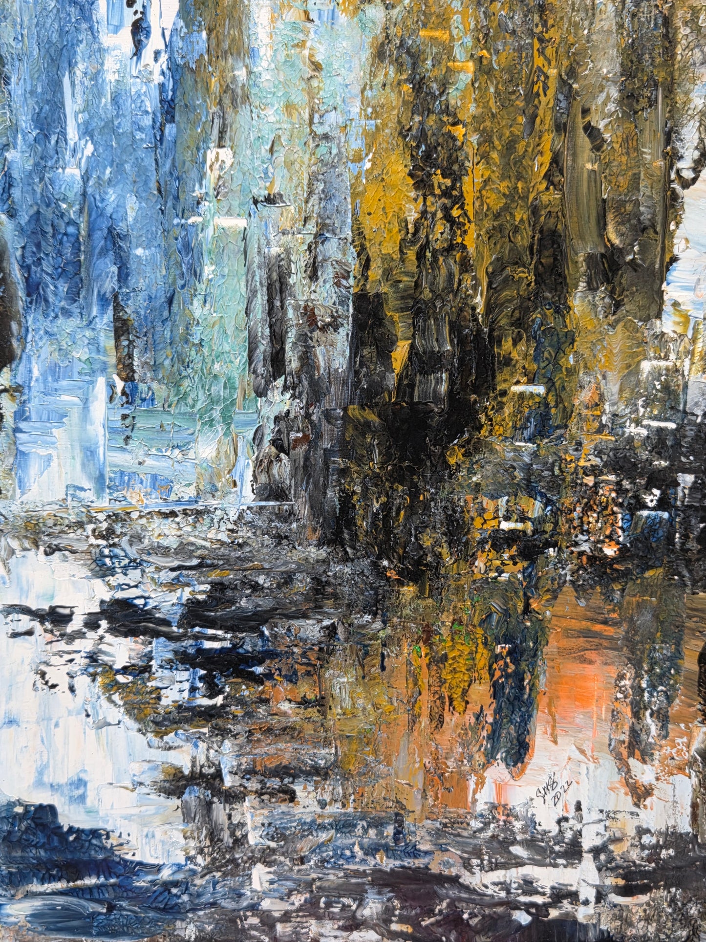 Reflections – Original Acrylic Painting by Jasmina Mendoza