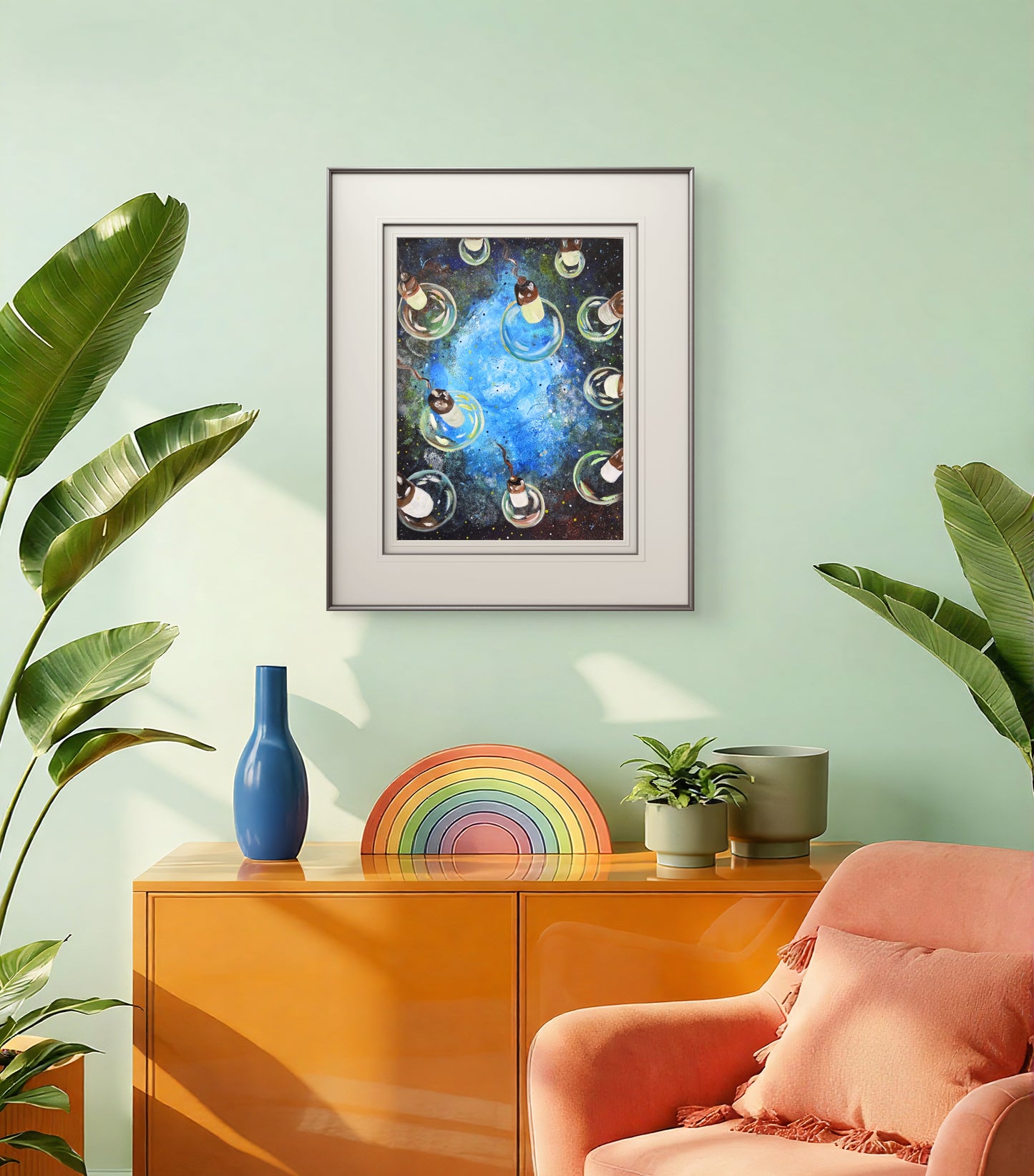 Let the Universe Take Care of Details – Original Acrylic Painting by Jasmina Mendoza