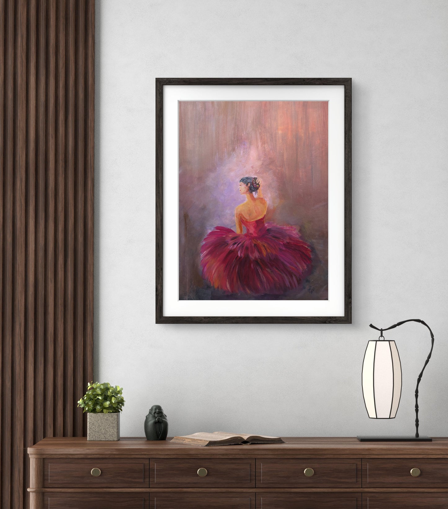 The Red Ballerine – Original Acrylic Painting by Jasmina Mendoza - 7