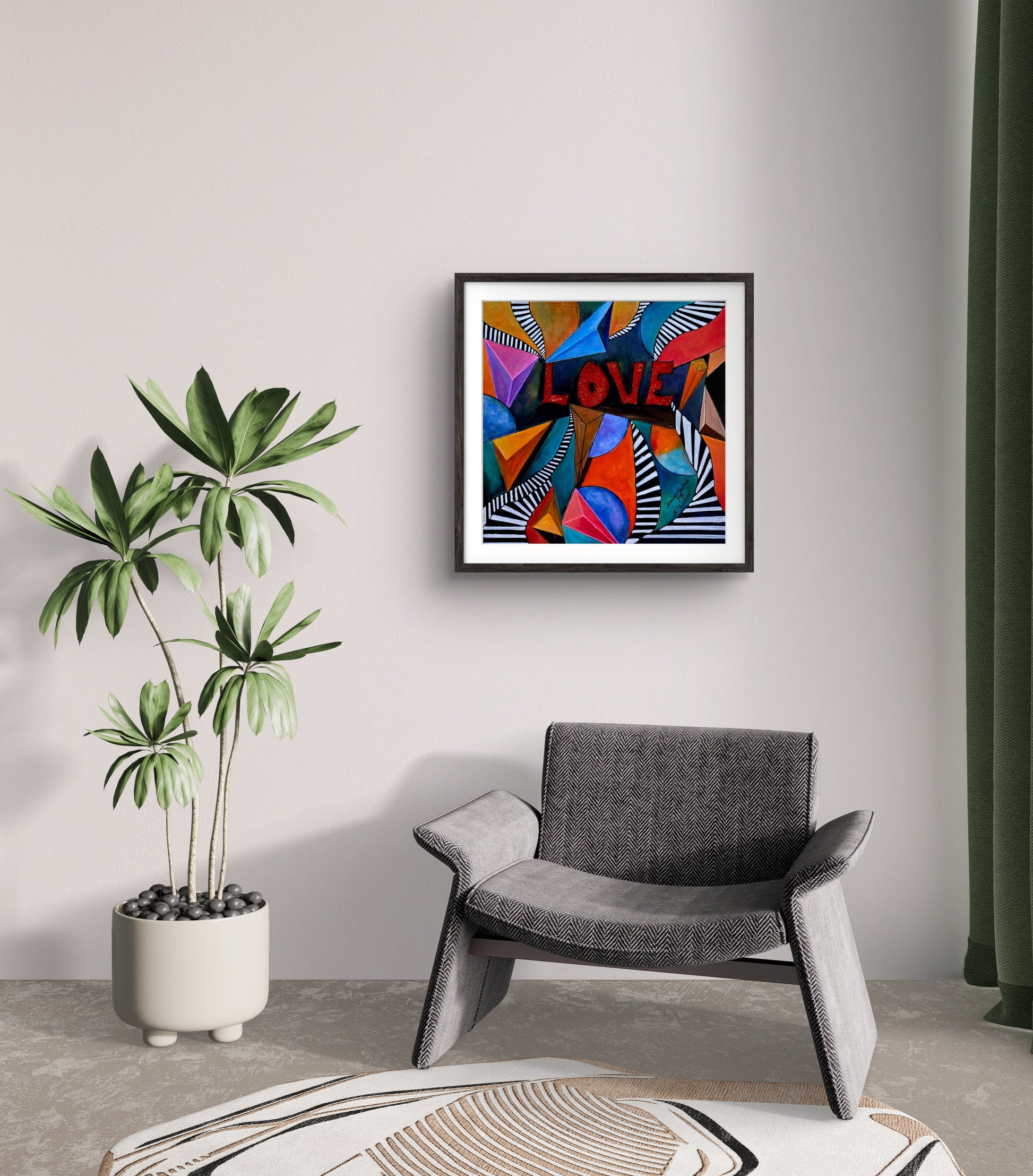 Stairs to Love original painting by Jasmina Mendoza | Art is my Universe