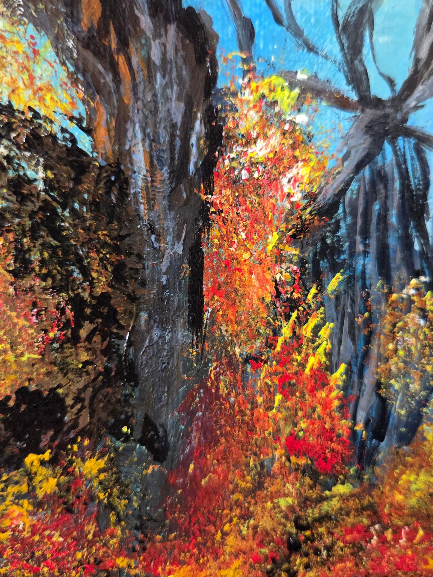 Autumn Reverie original acrylic painting by Jasmina Mendoza - 1