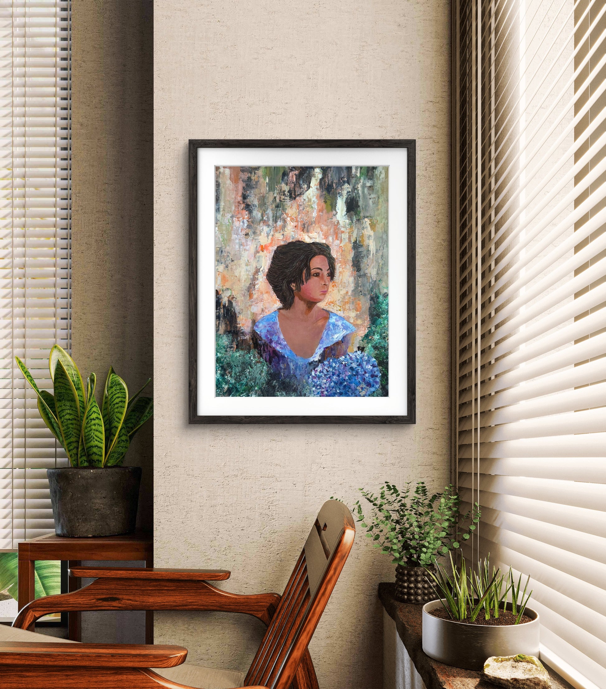 Behind The Quiet Garden – Original Painting by Jasmina Mendoza - 12